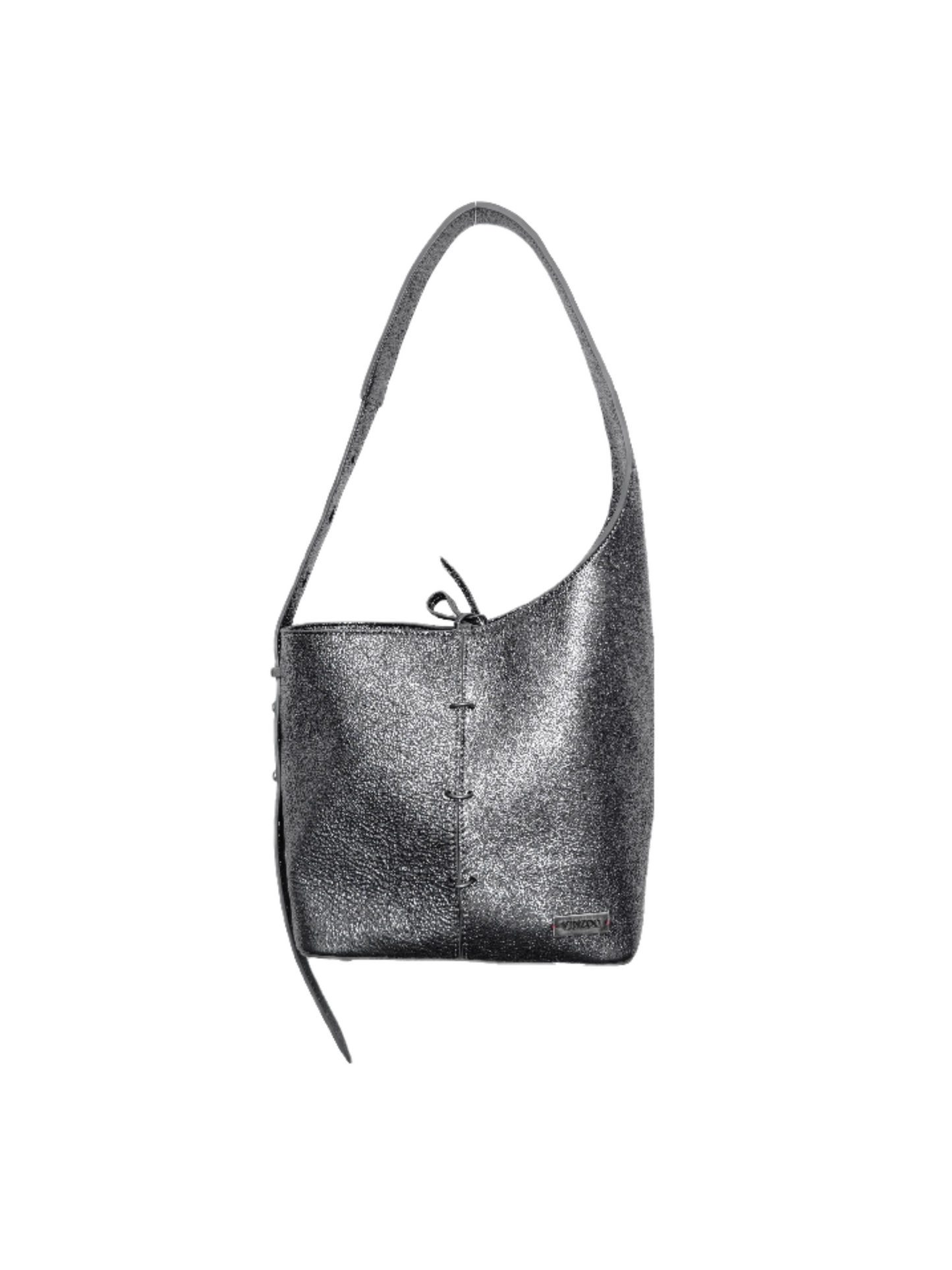 Silver Bucket Bag