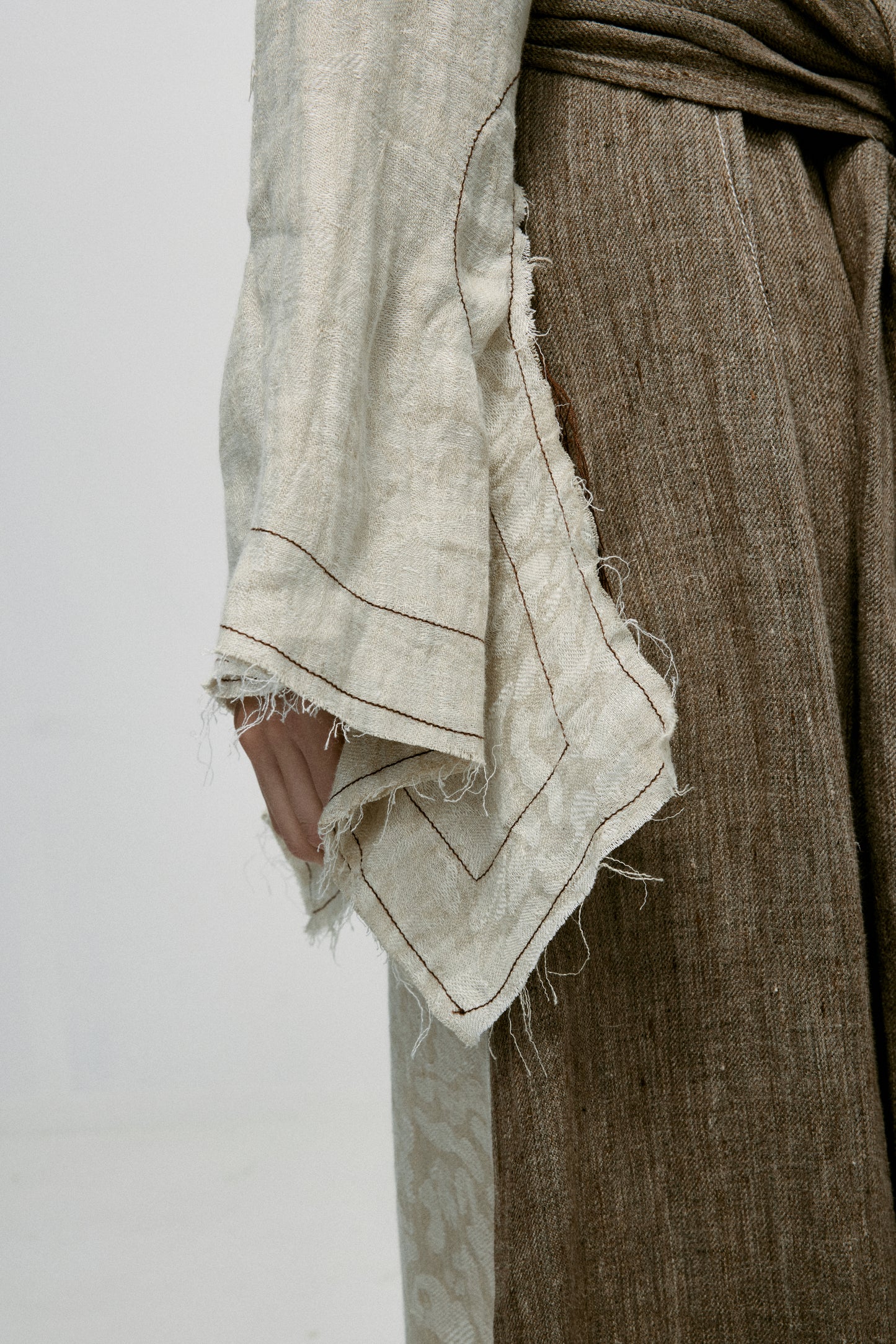 Flax Jacquard  Dress