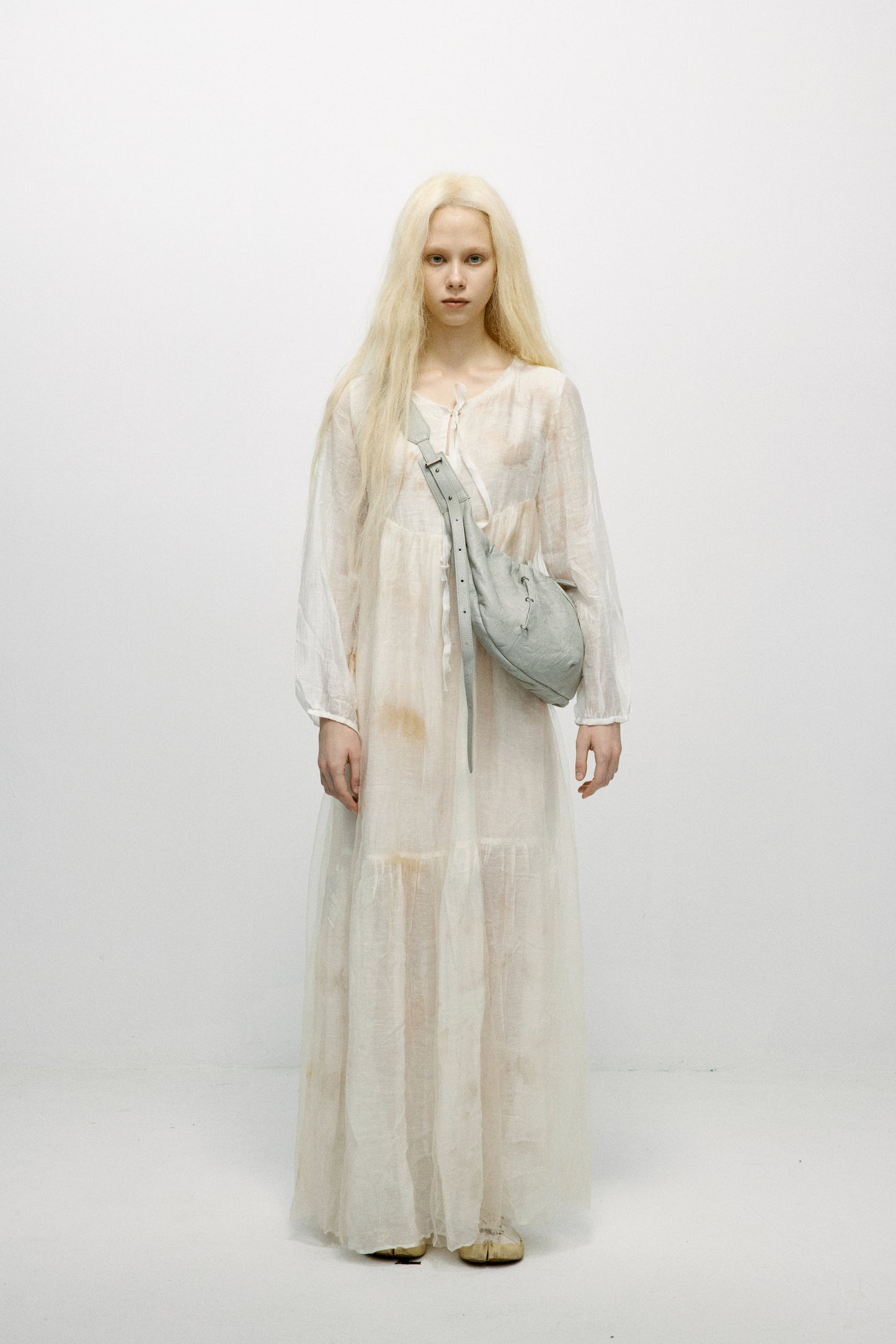 Drawstring Ballet Bag(Grey/Black)