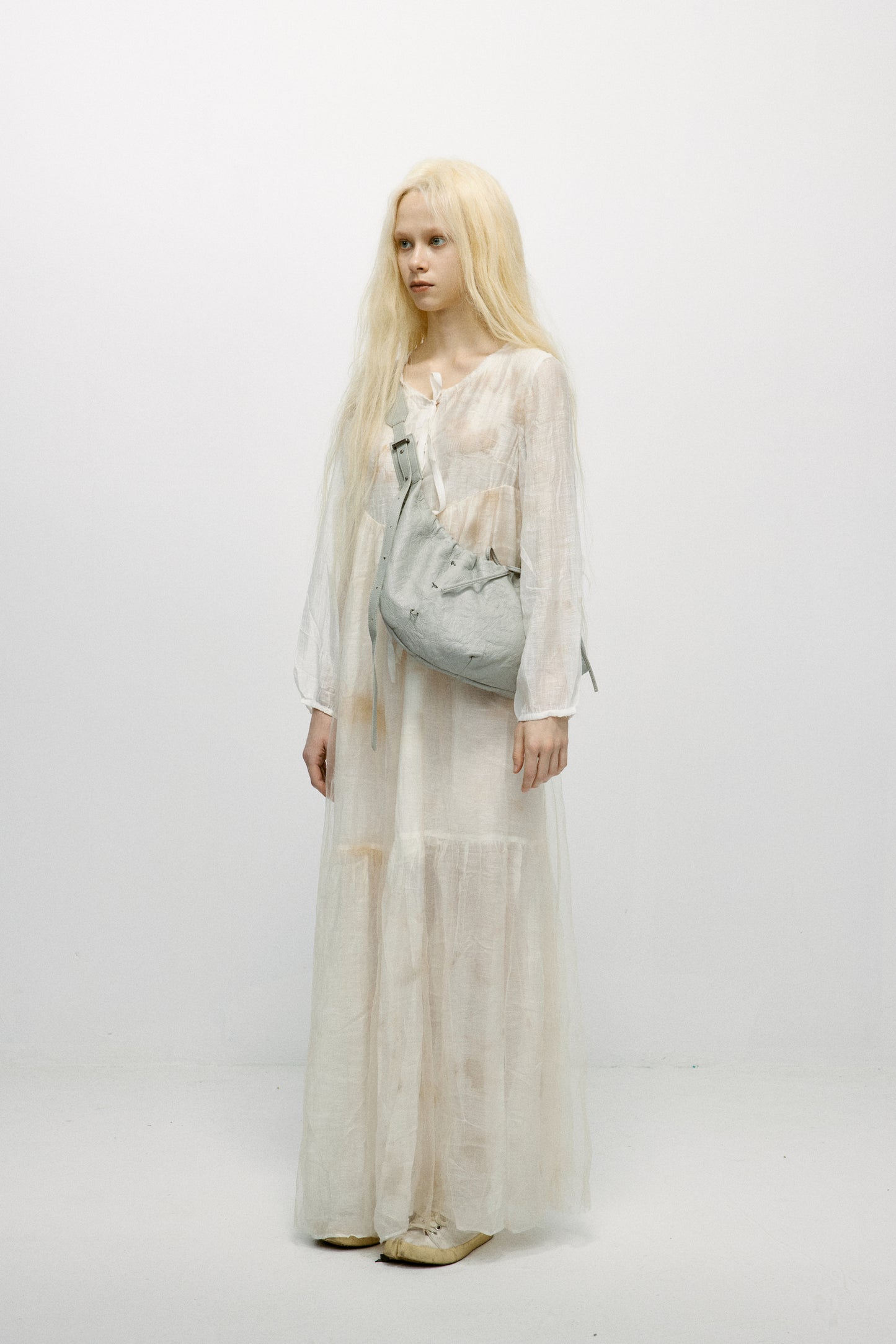 Drawstring Ballet Bag(Grey/Black)