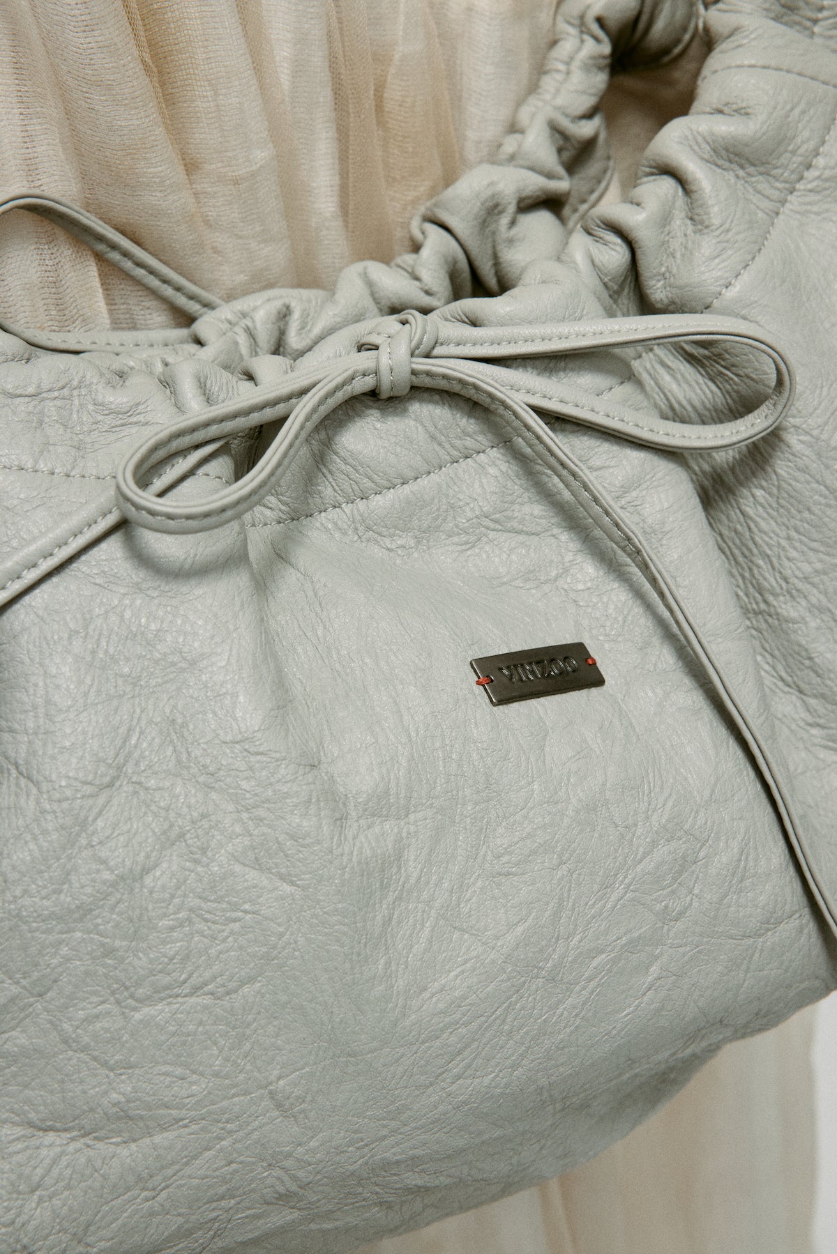 Drawstring Ballet Bag(Grey/Black)