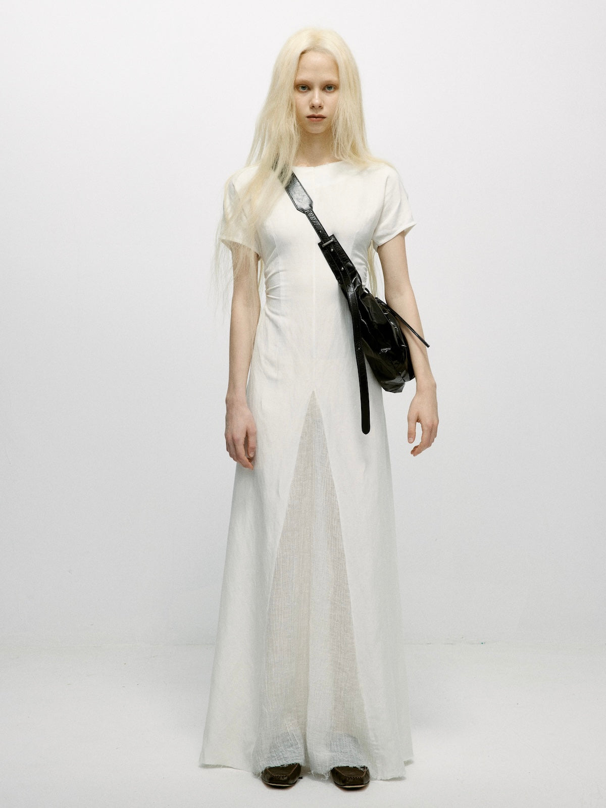 Drawstring Ballet Bag(Grey/Black)