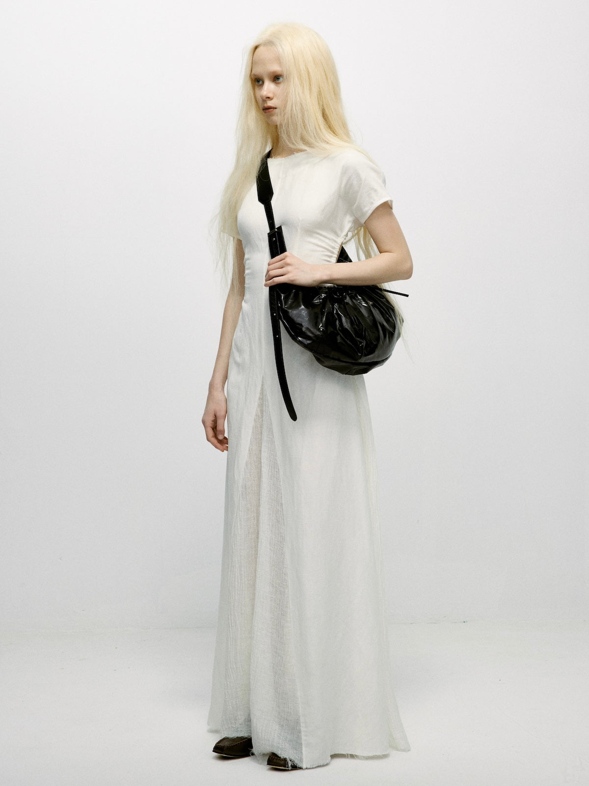 Drawstring Ballet Bag(Grey/Black)