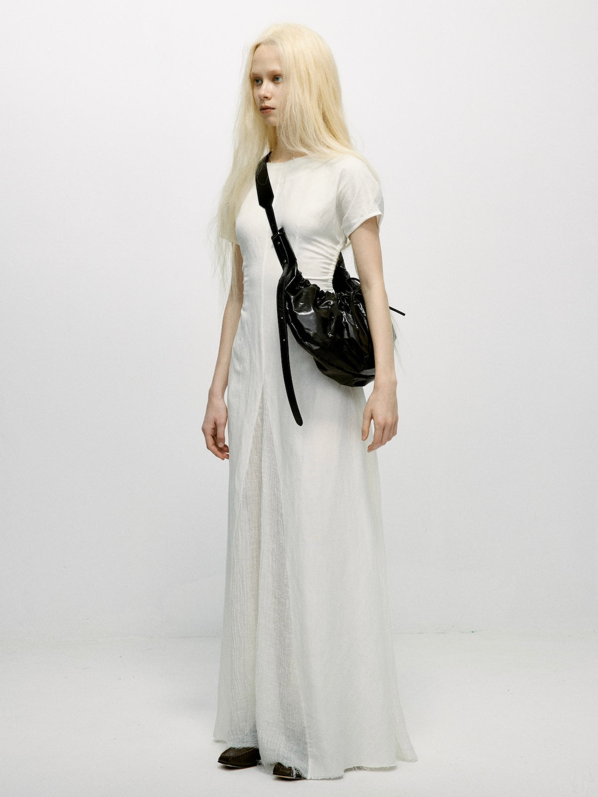 Drawstring Ballet Bag(Grey/Black)