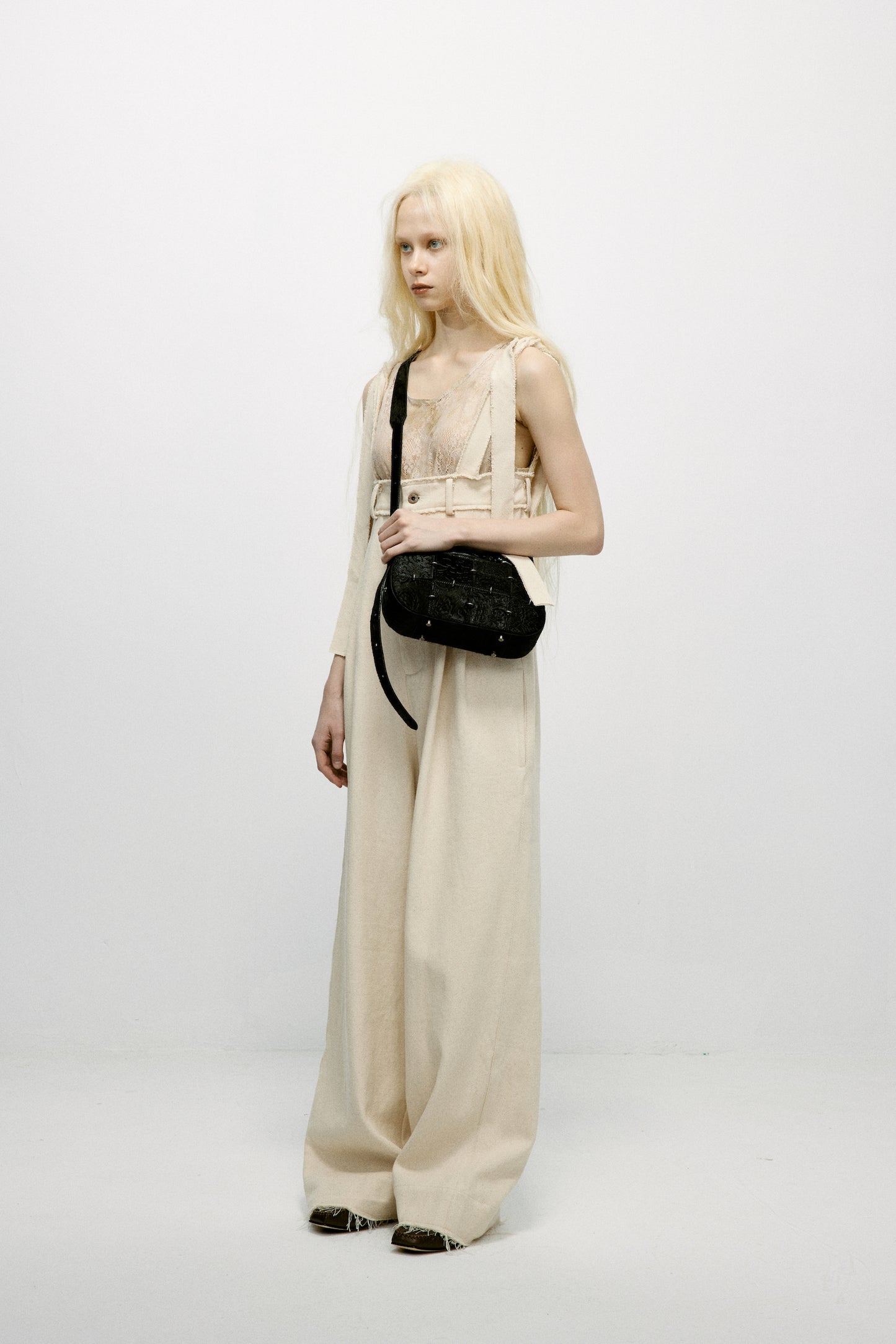 Black Horsehair Crossbody Bag(Small)