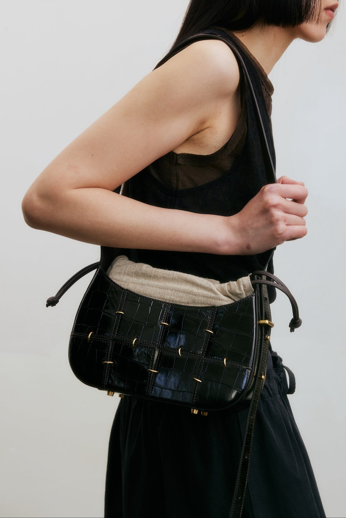 Dark Brown Crossbody Bag(Small)