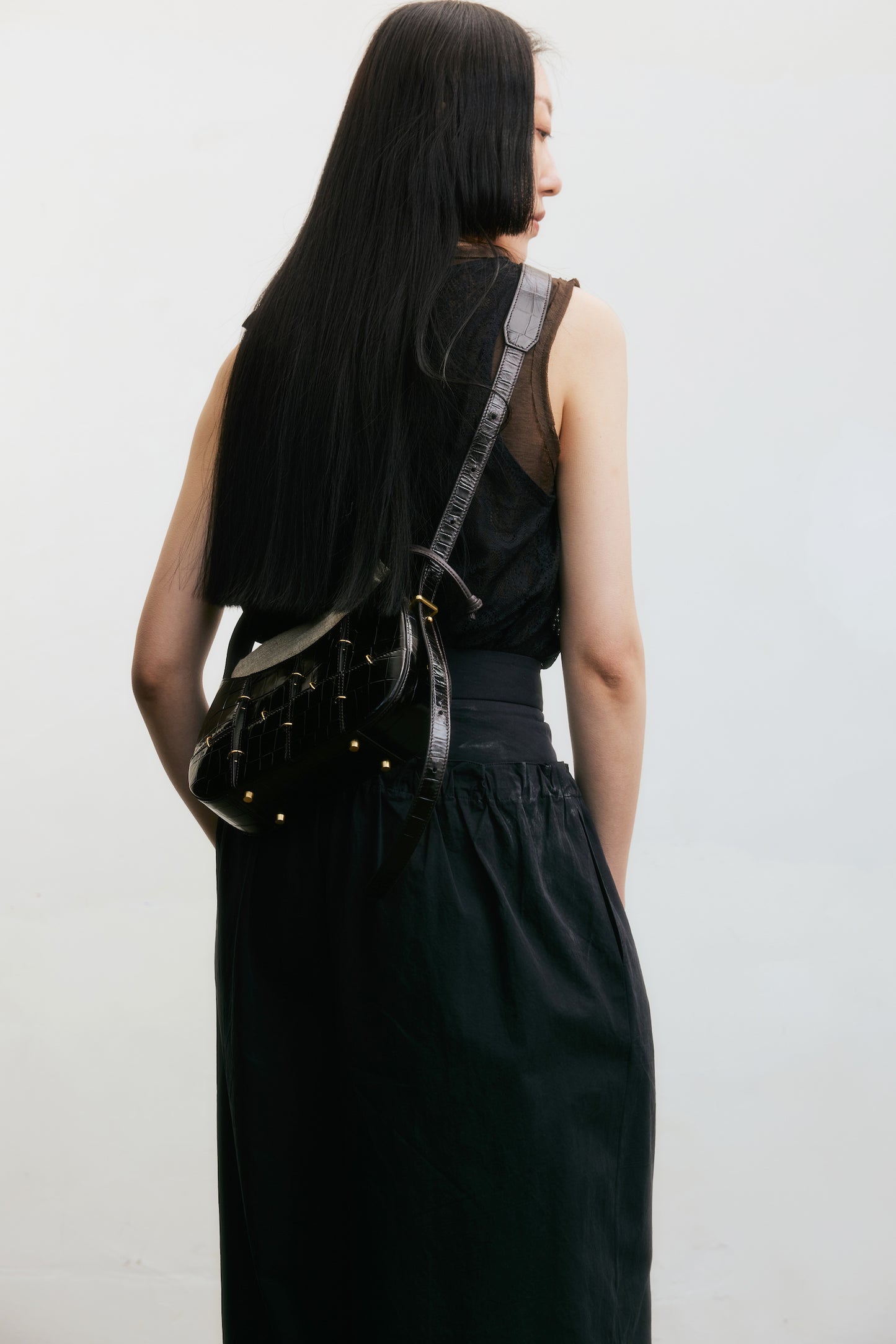 Dark Brown Crossbody Bag(Small)