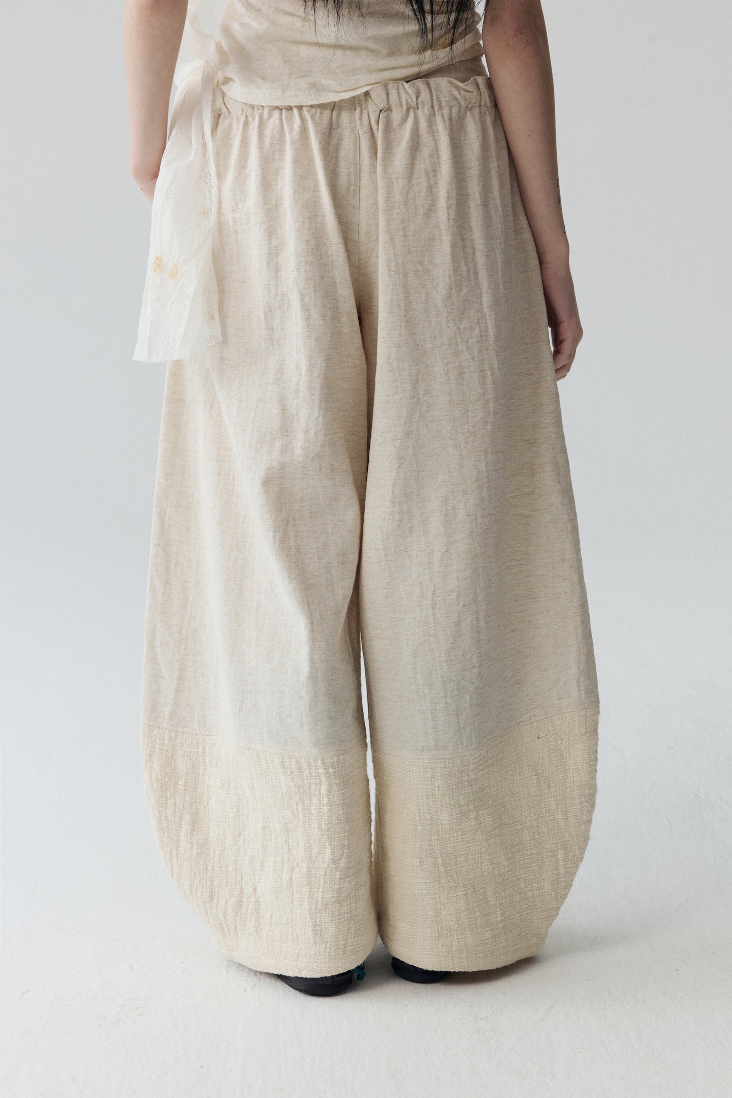 Beige Baggy Pants
