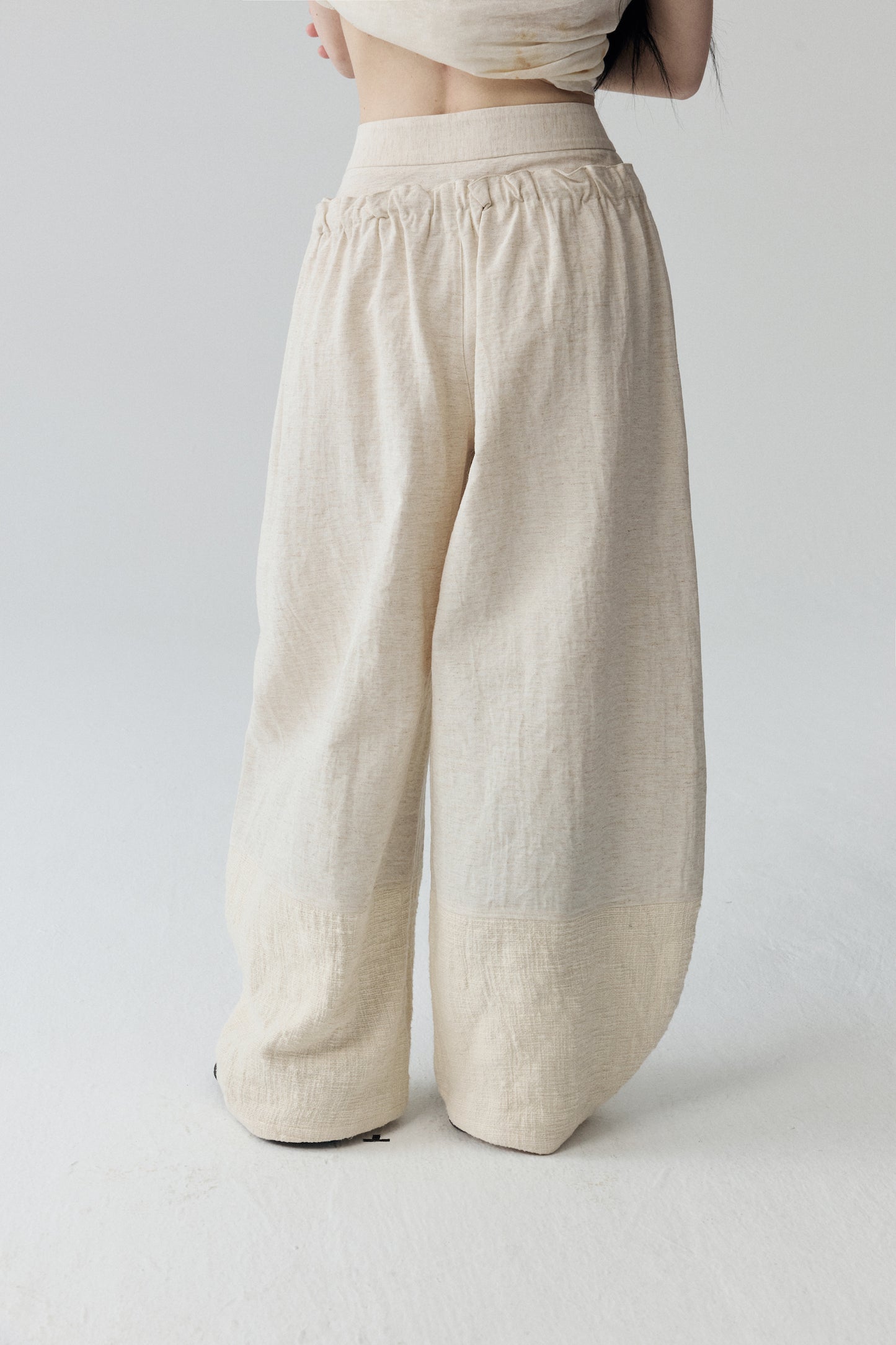 Beige Baggy Pants