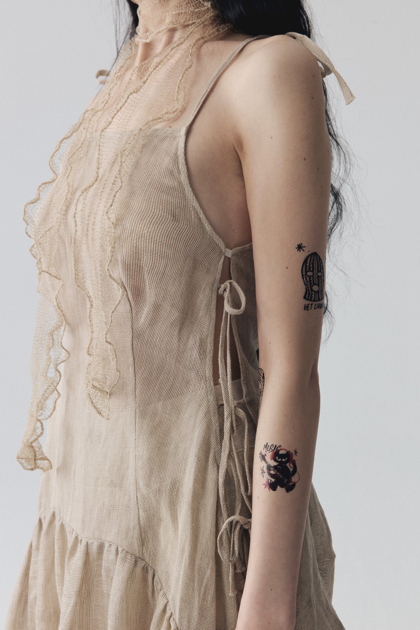 Plant-Dyed Linen Minidress