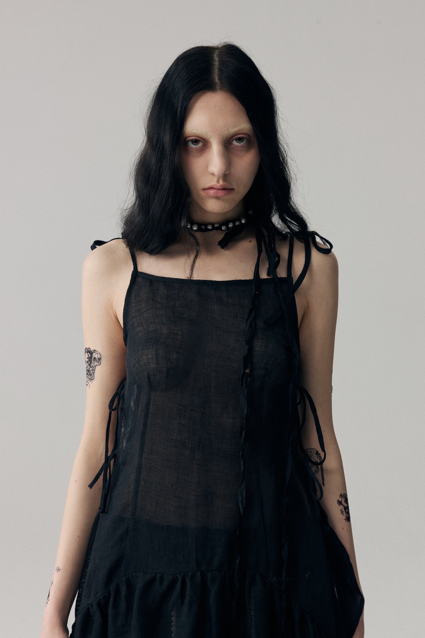 Black Linen Minidress