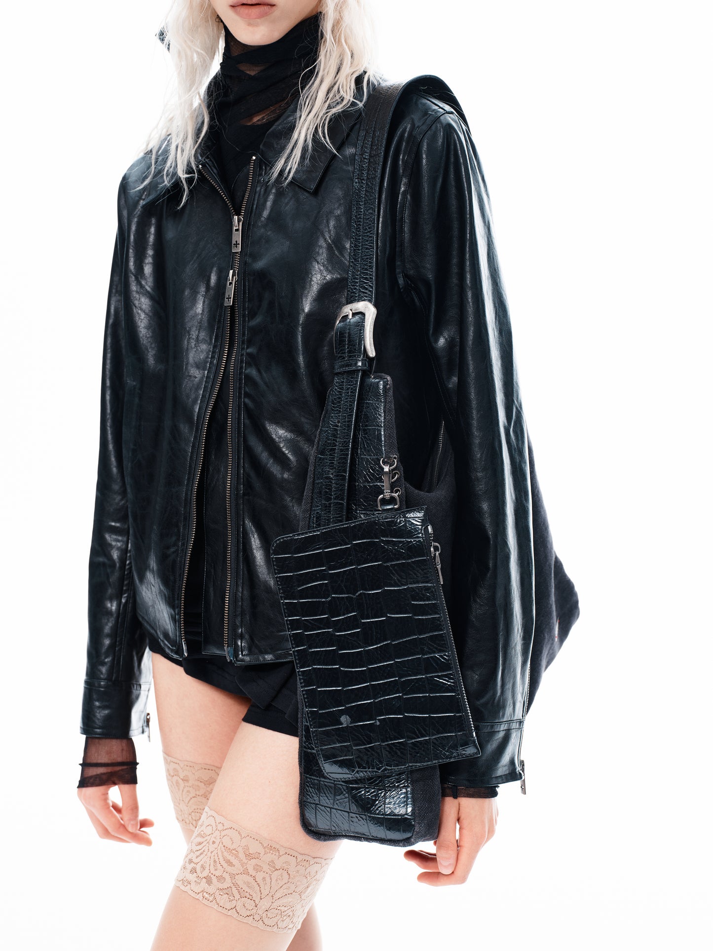 Linen-Canvas & Leather Tote Bag