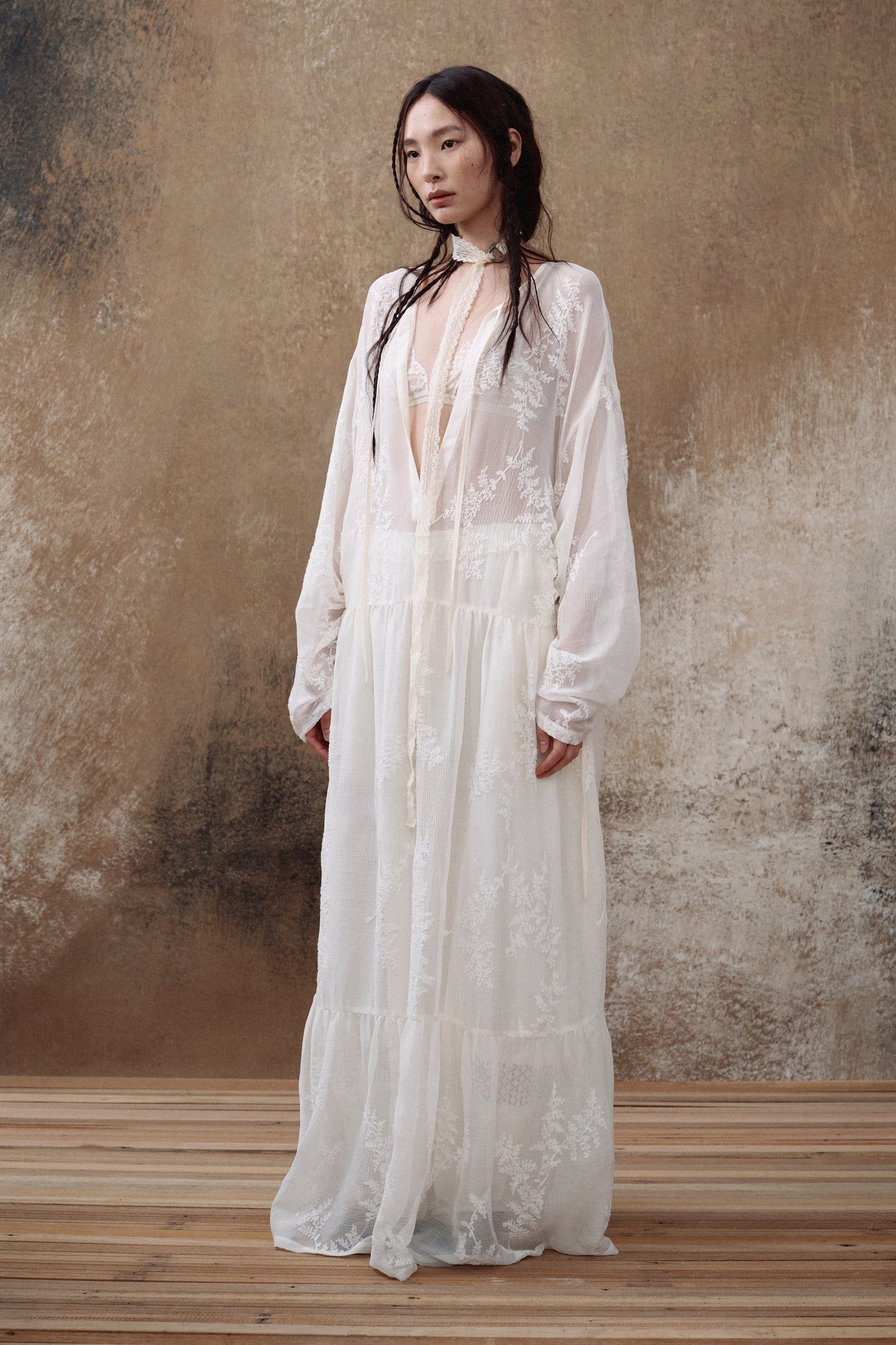 White Embroidered Maxi Dress