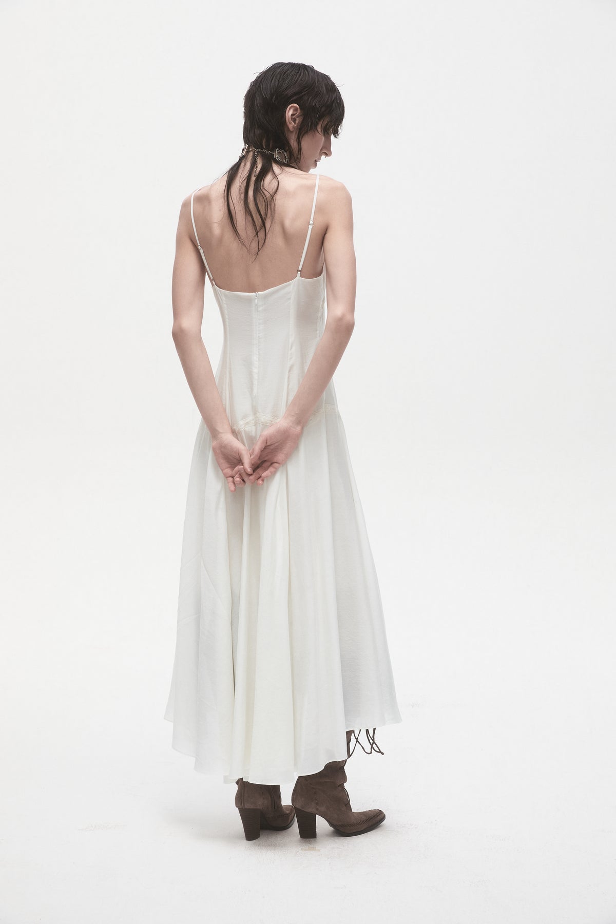 Lace Panelled Camisole Dress