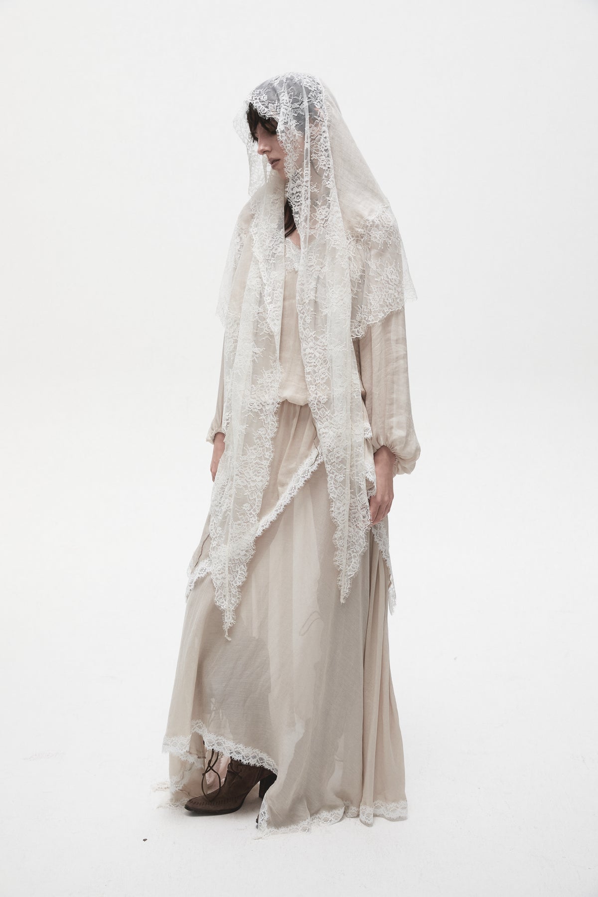 Layered Lace Maxi Dress