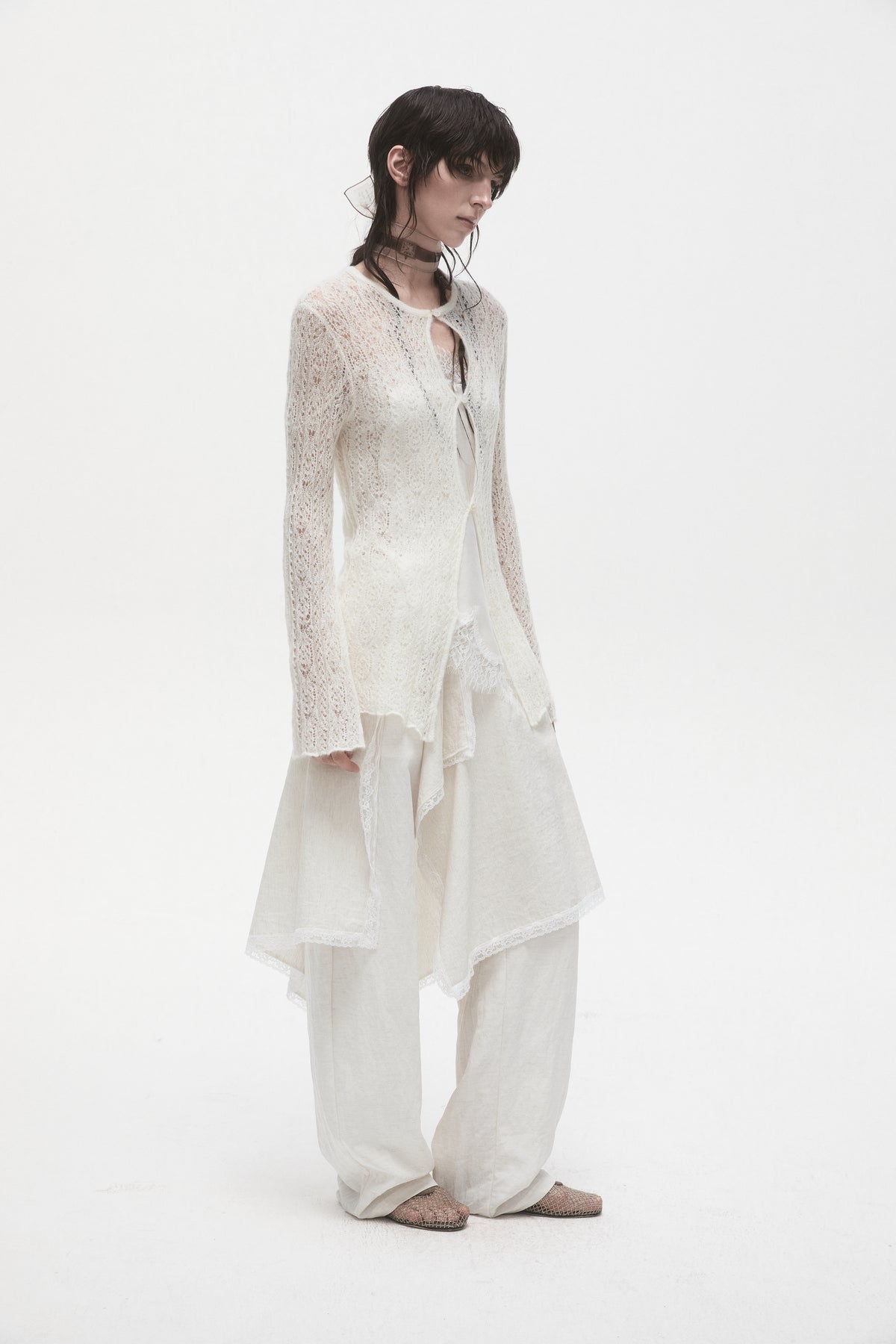 Mohair Knit Cardigan