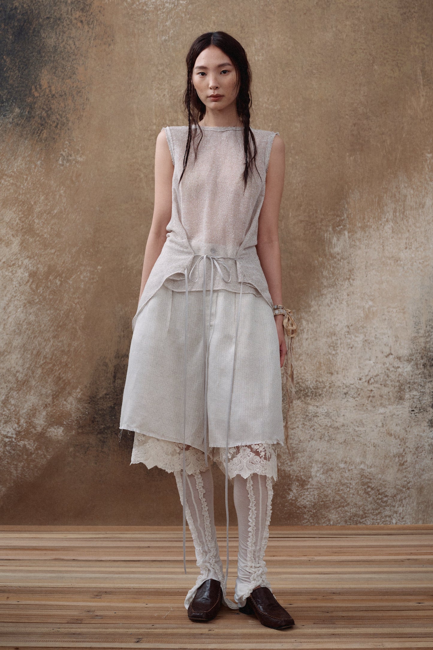 Linen Tail Tie Tank Top