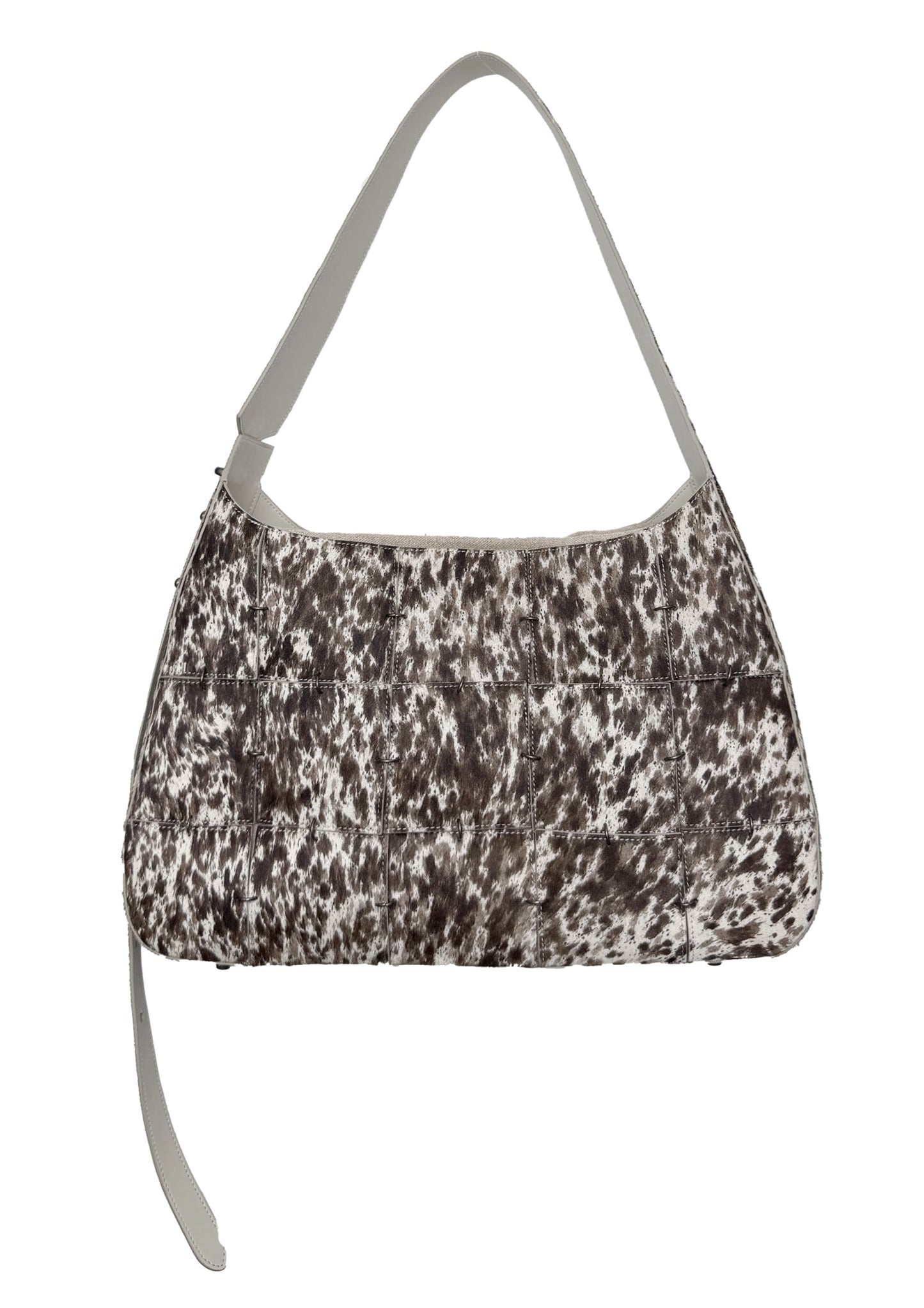 Splattered Horsehair Crossbody Bag(Large)