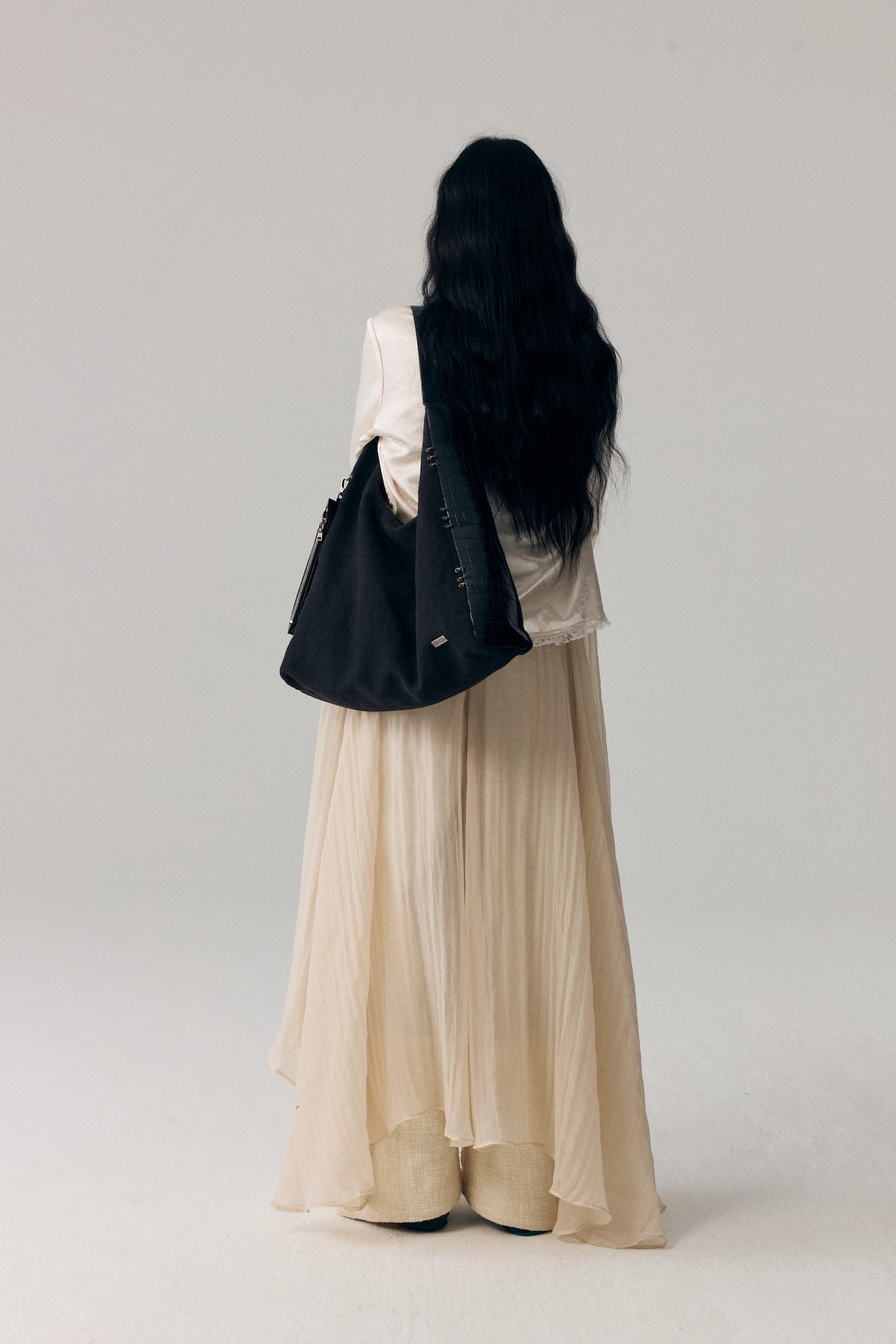 Linen-Canvas & Leather Tote Bag