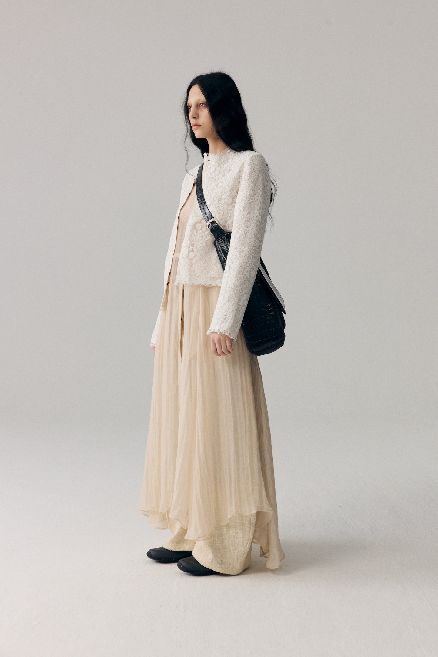 Linen-Canvas & Leather Tote Bag
