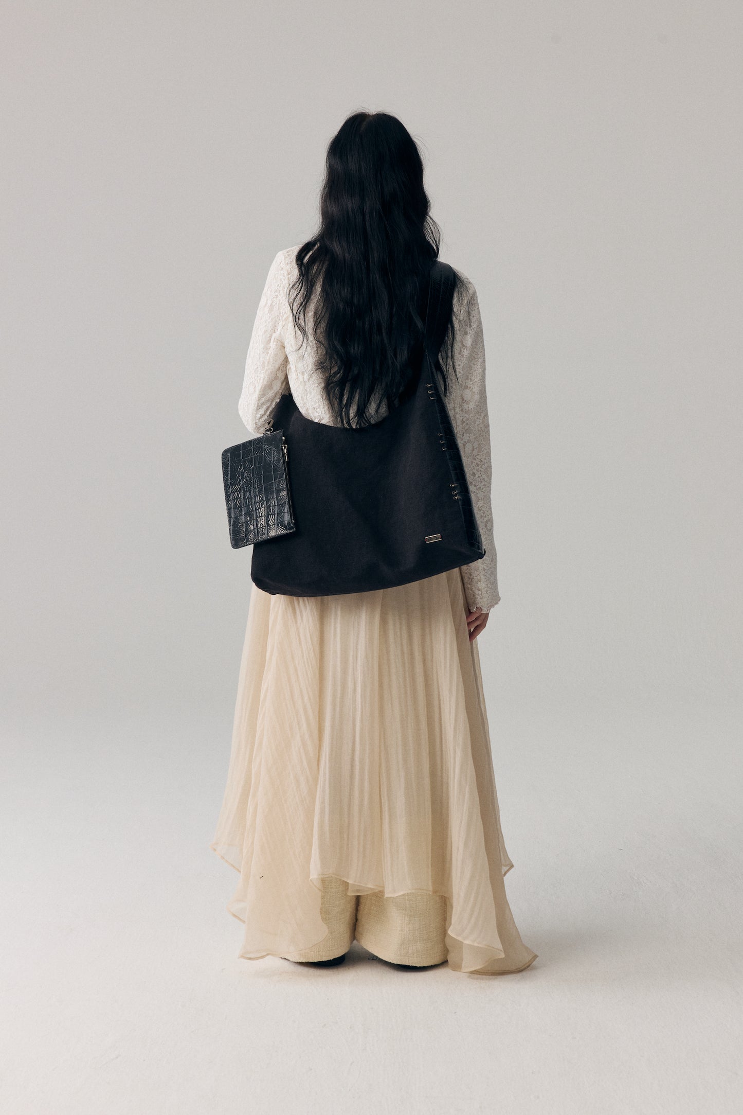 Linen-Canvas & Leather Tote Bag