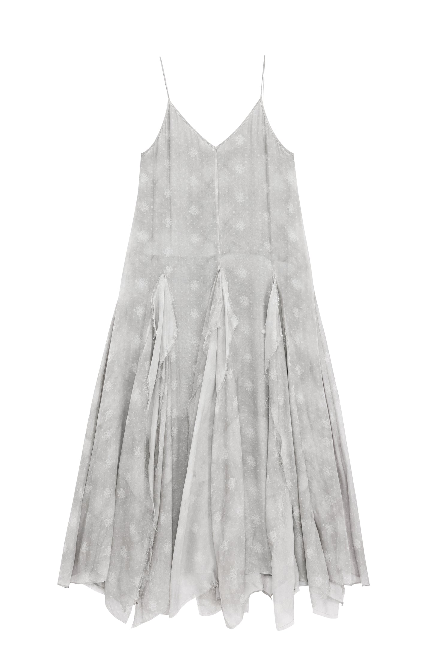Grey Panelled Maxi Dress