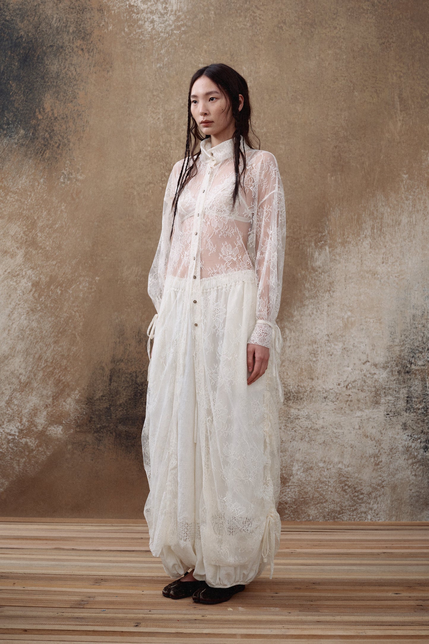 Lace Long Dress Shirt