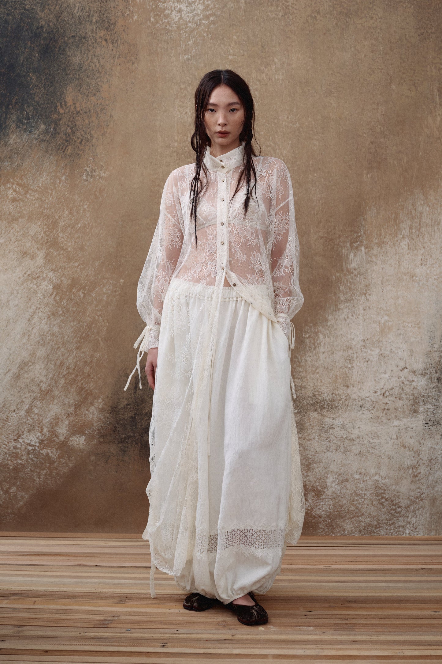 Lace Long Dress Shirt