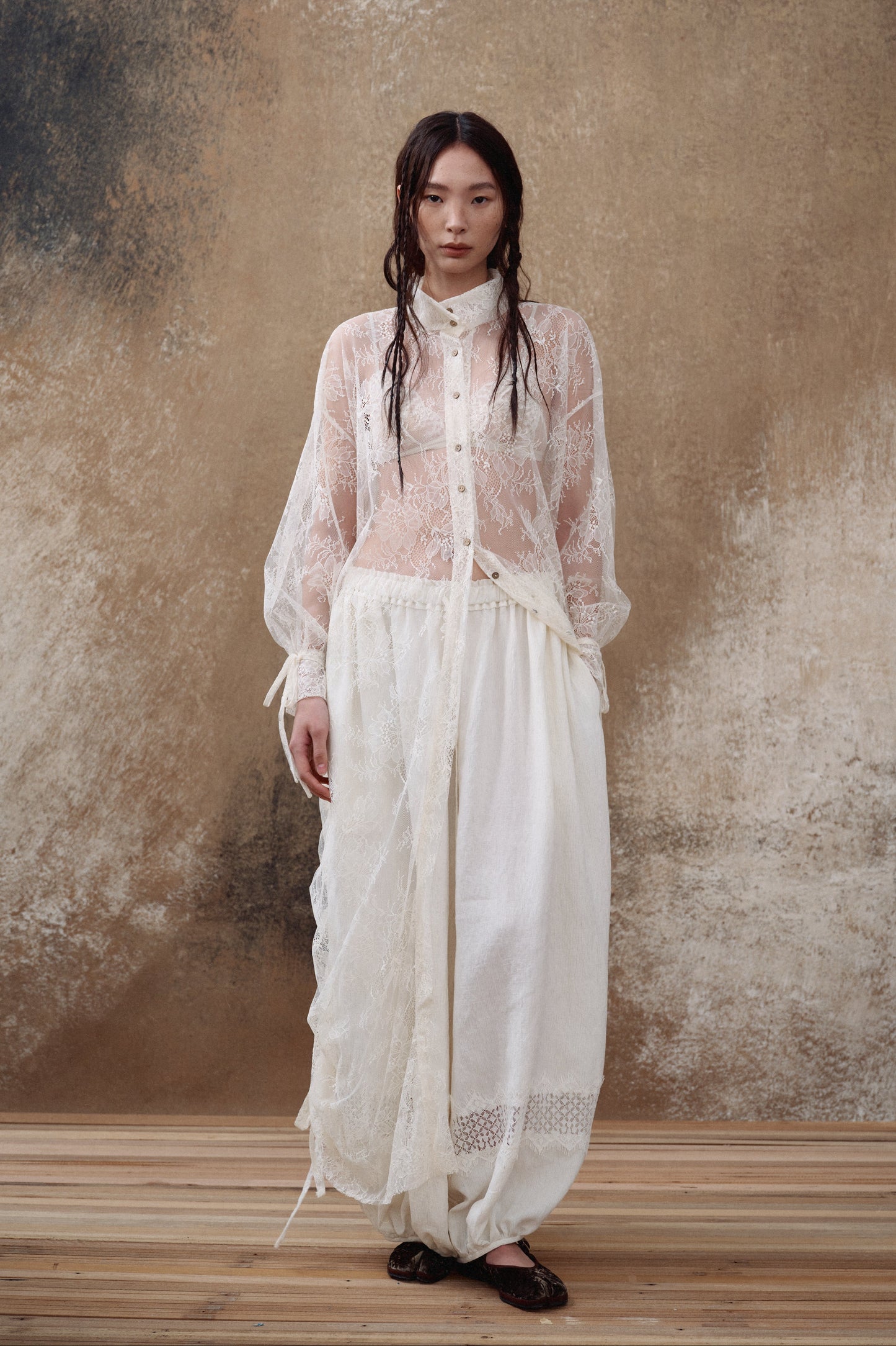 Lace Long Dress Shirt