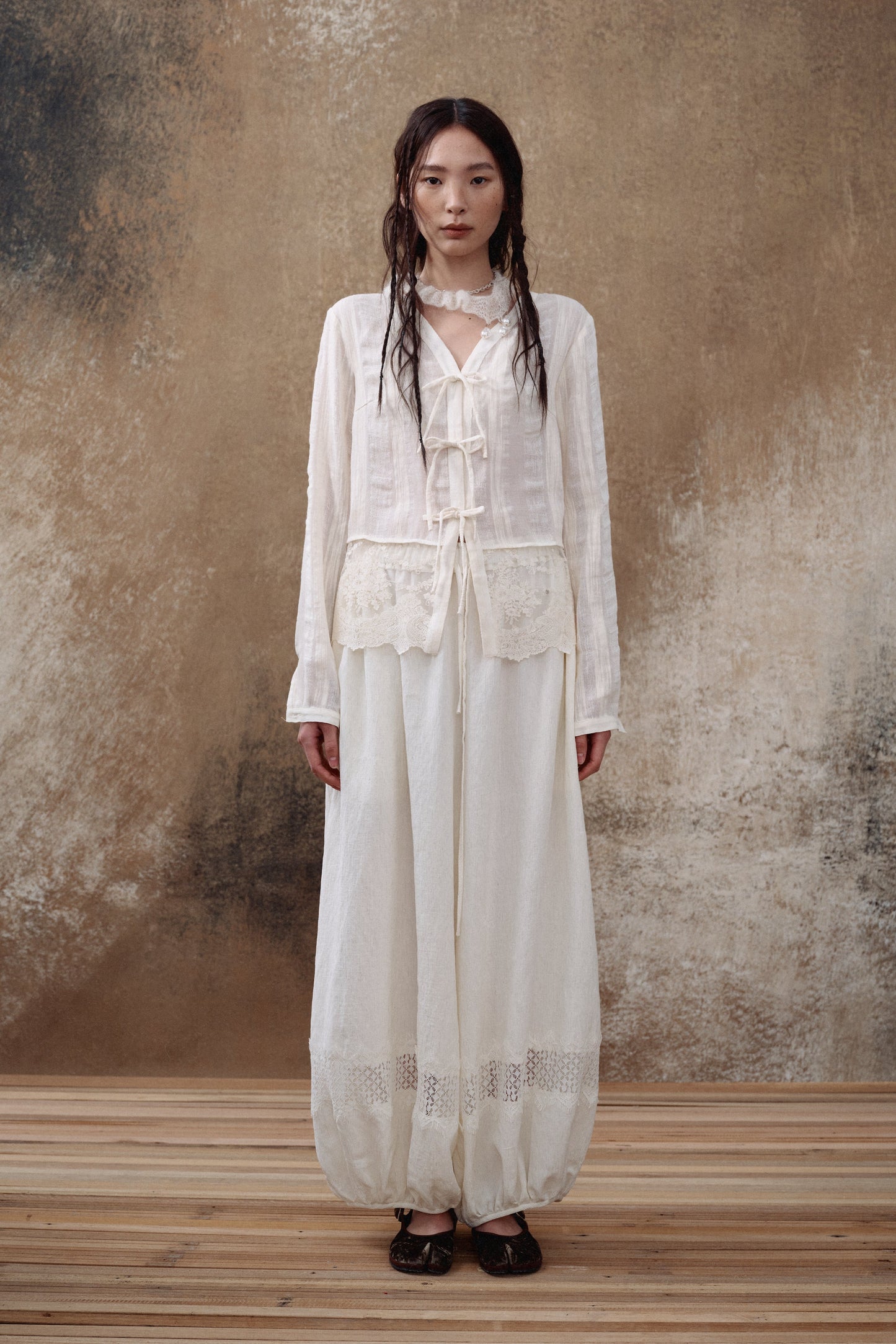 Lace Splice Shirt