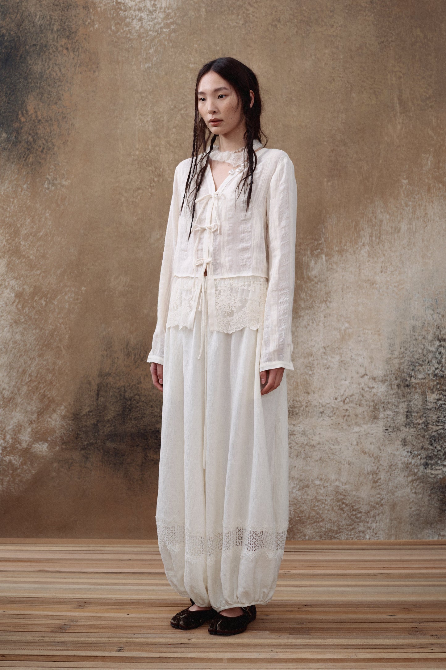 Lace Splice Shirt