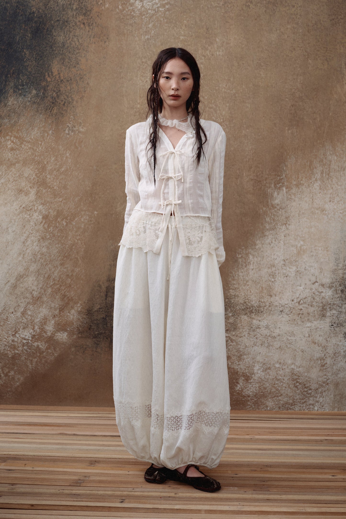 Lace Splice Shirt