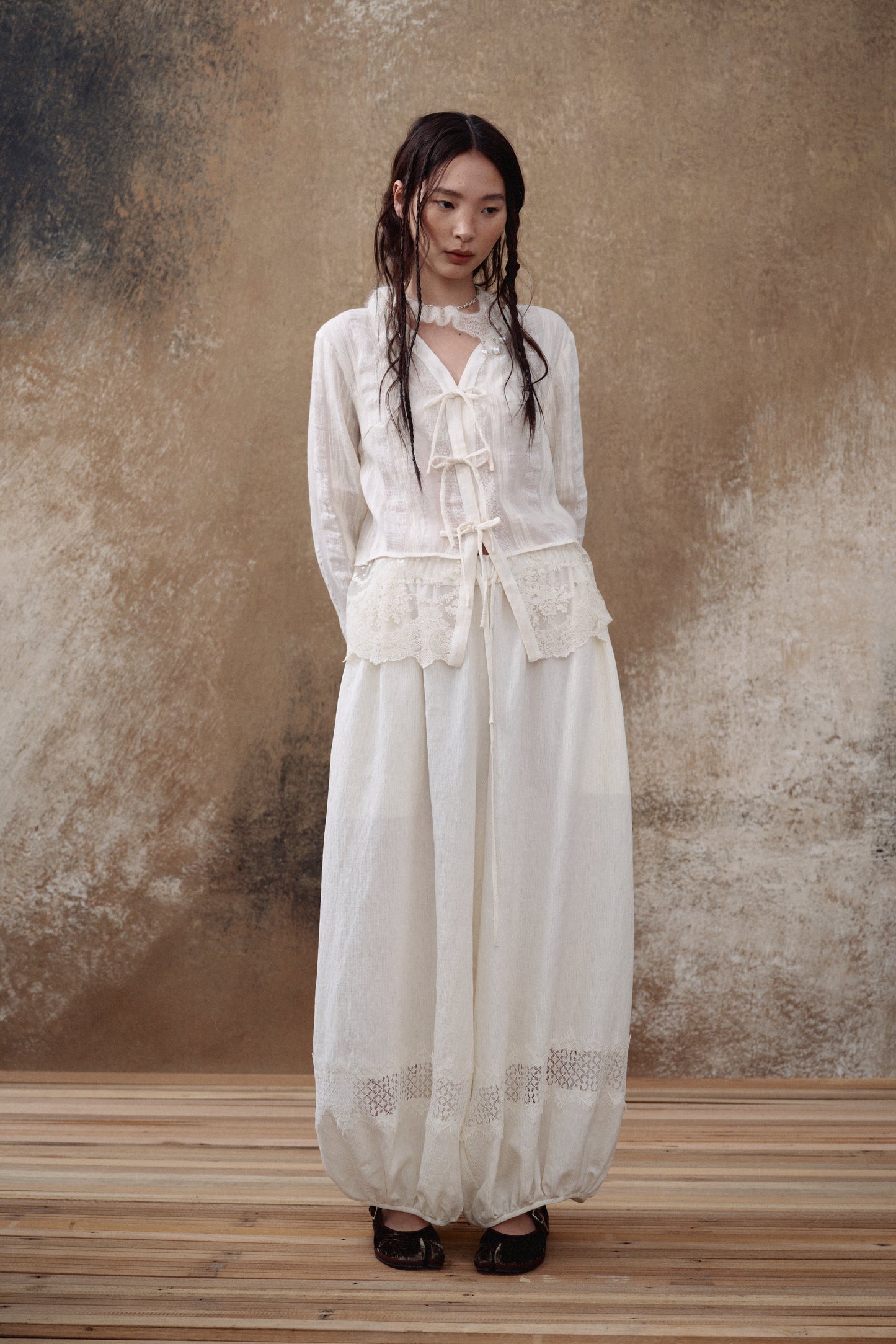 Lace Splice Shirt