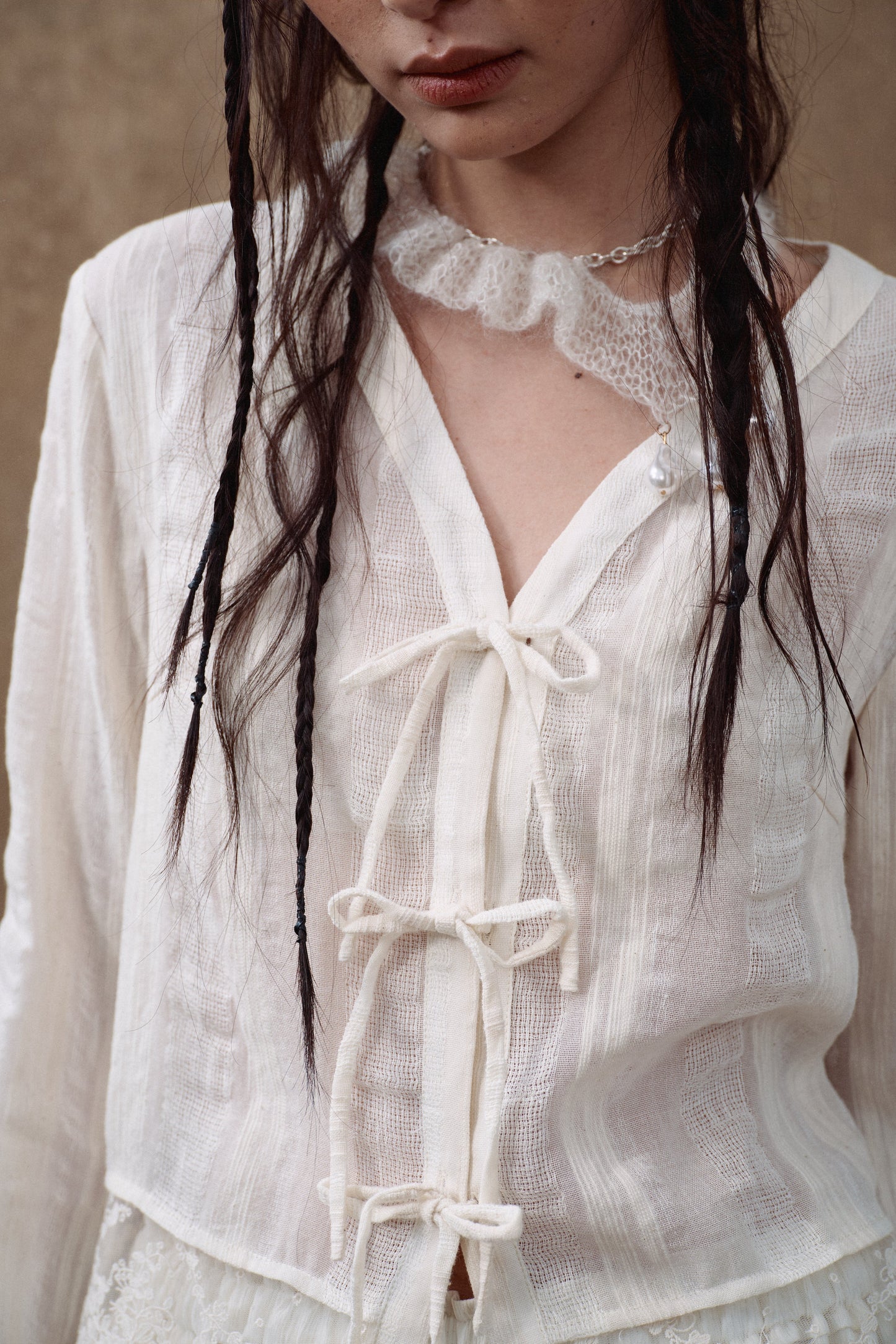 Lace Splice Shirt