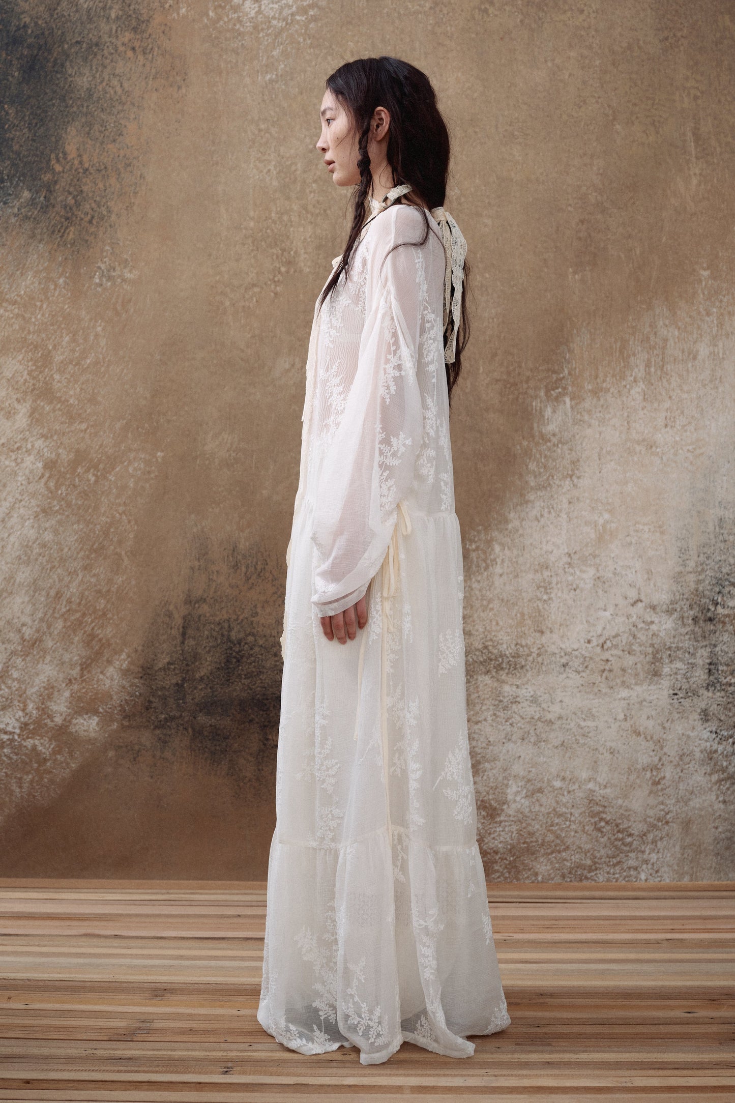 White Embroidered Maxi Dress