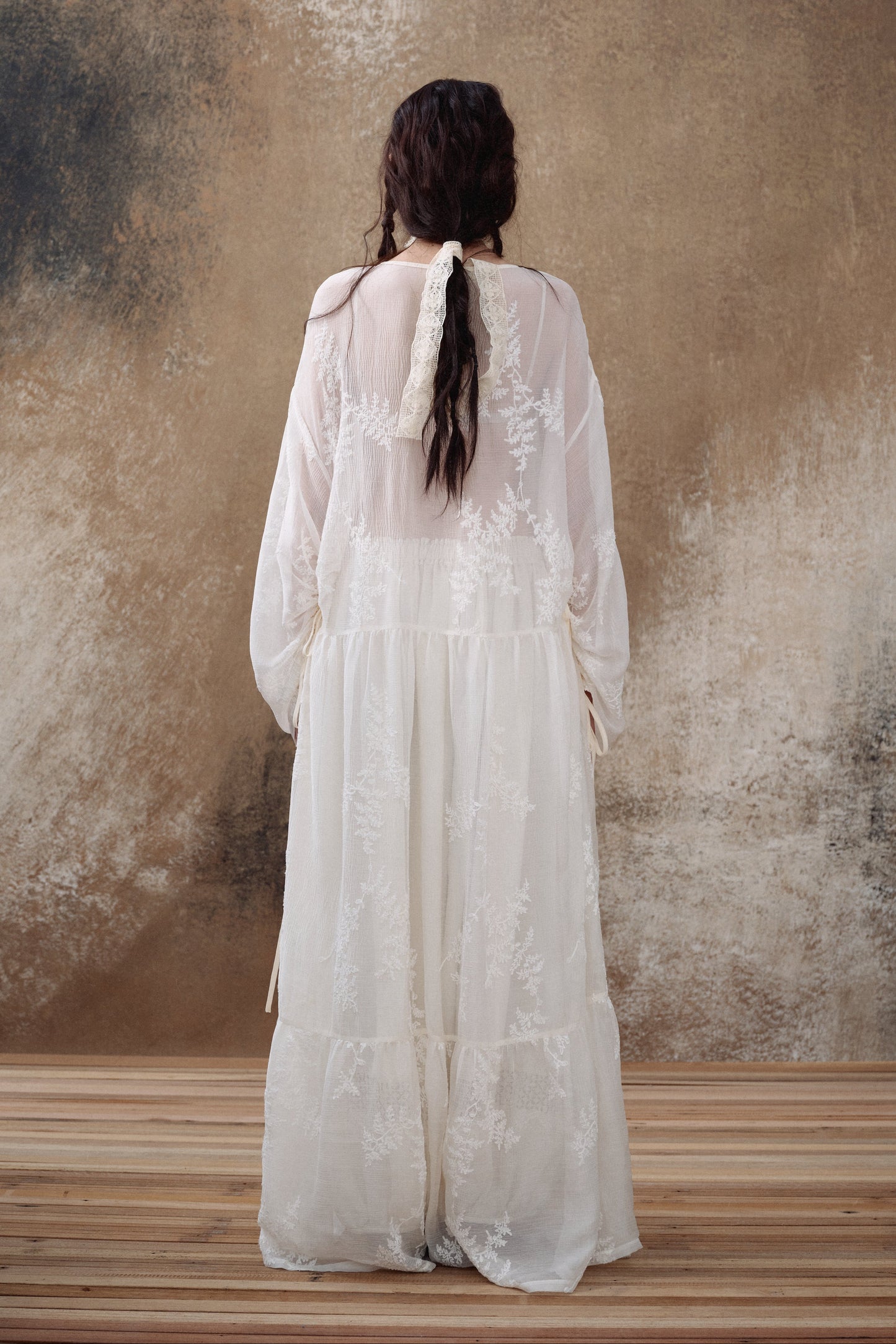 White Embroidered Maxi Dress