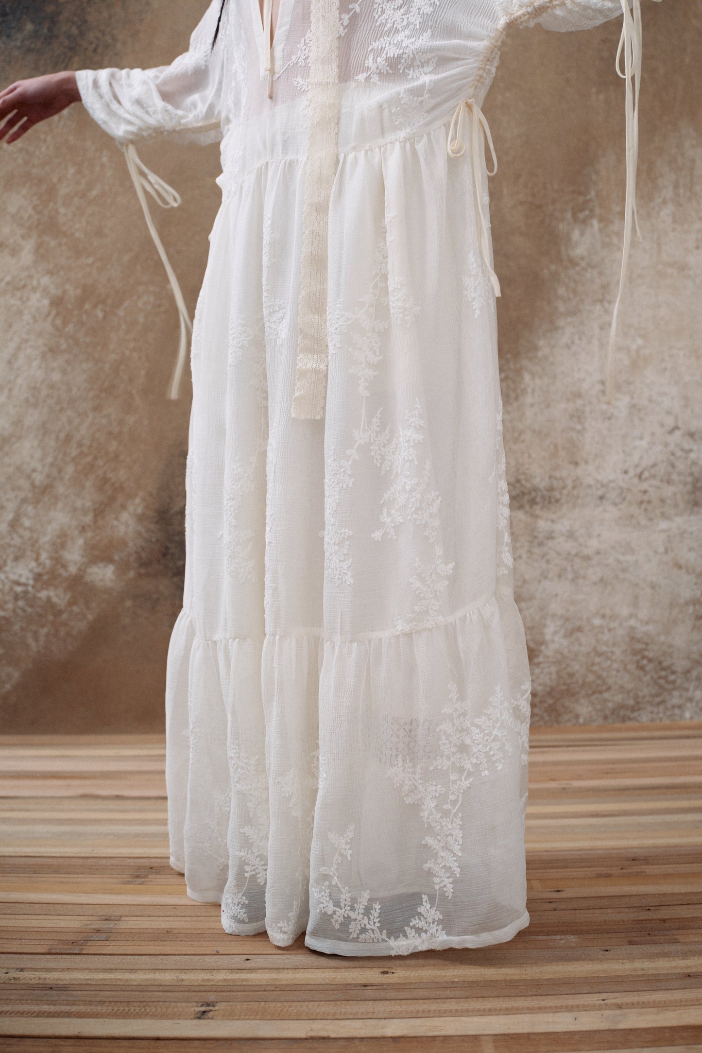 White Embroidered Maxi Dress