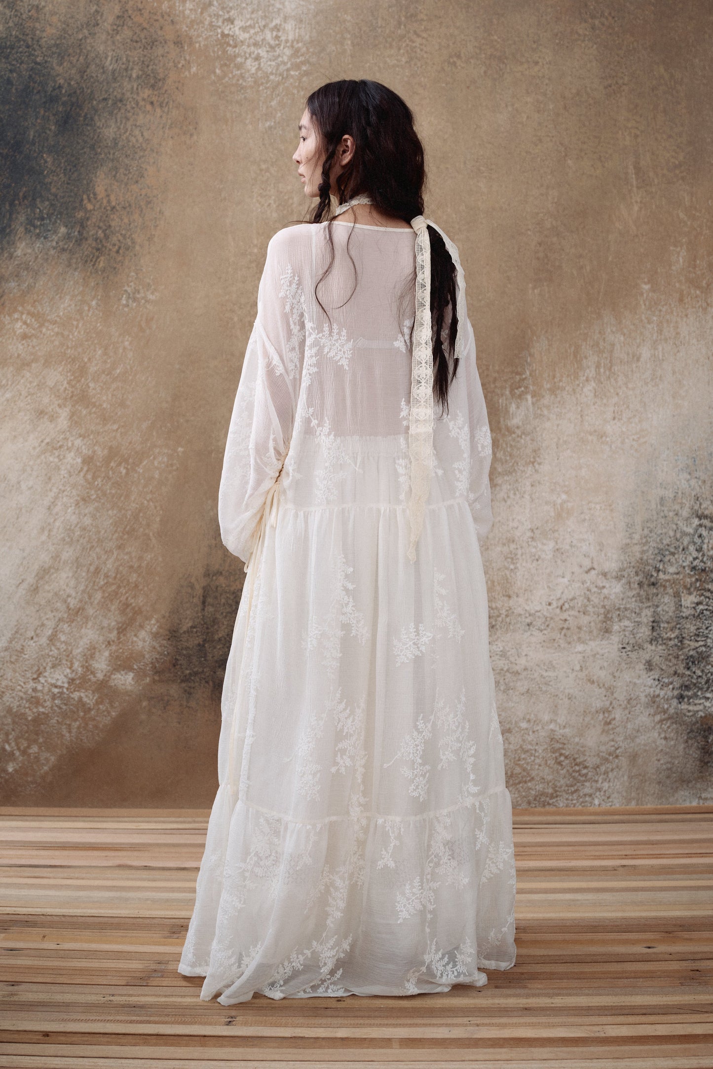 White Embroidered Maxi Dress