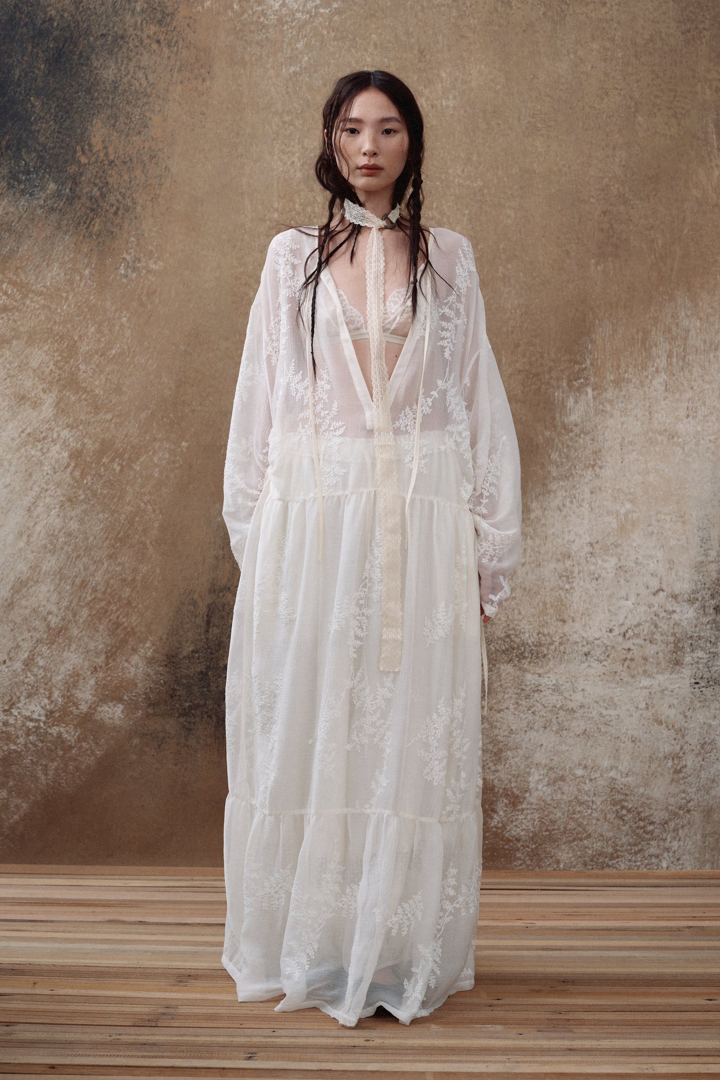 White Embroidered Maxi Dress