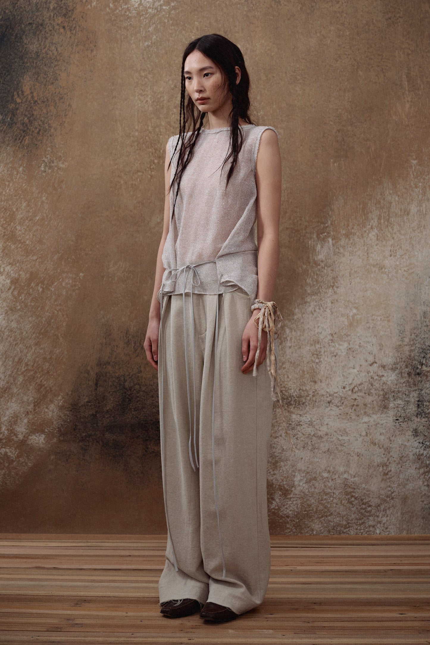 Linen Tail Tie Tank Top