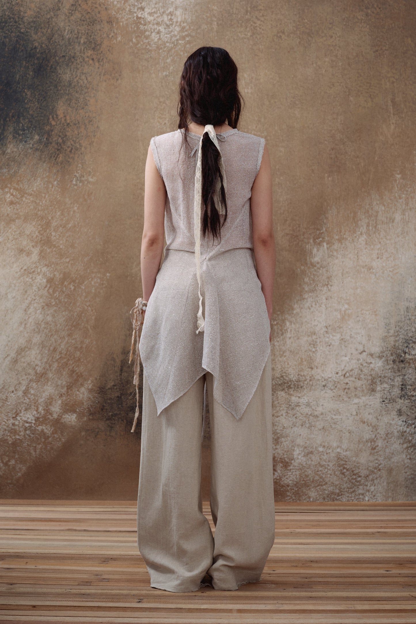 Linen Tail Tie Tank Top