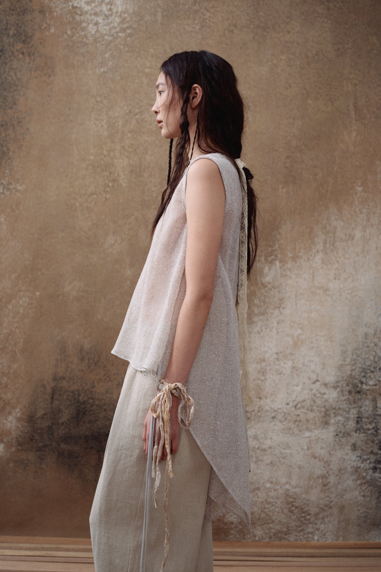 Linen Tail Tie Tank Top