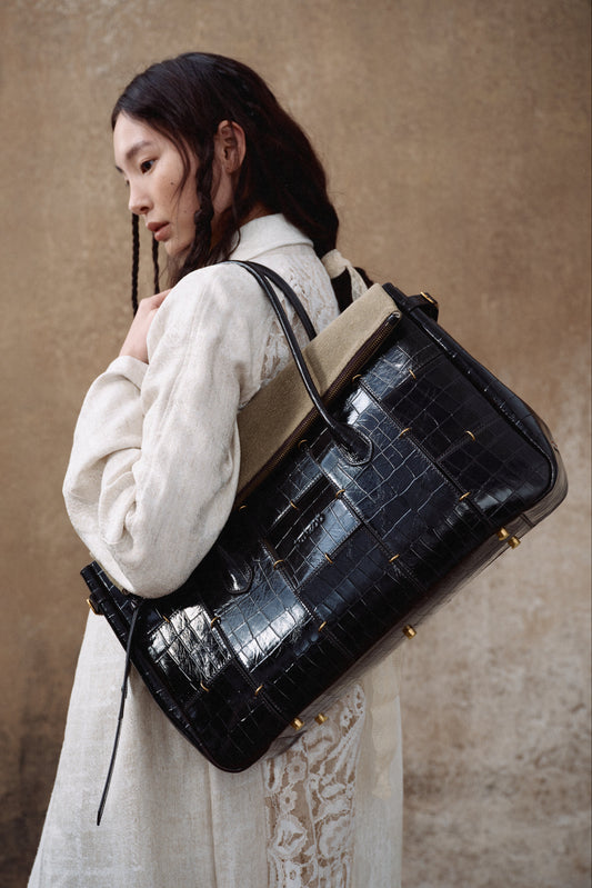 Dark Brown Boston Bag(Large)