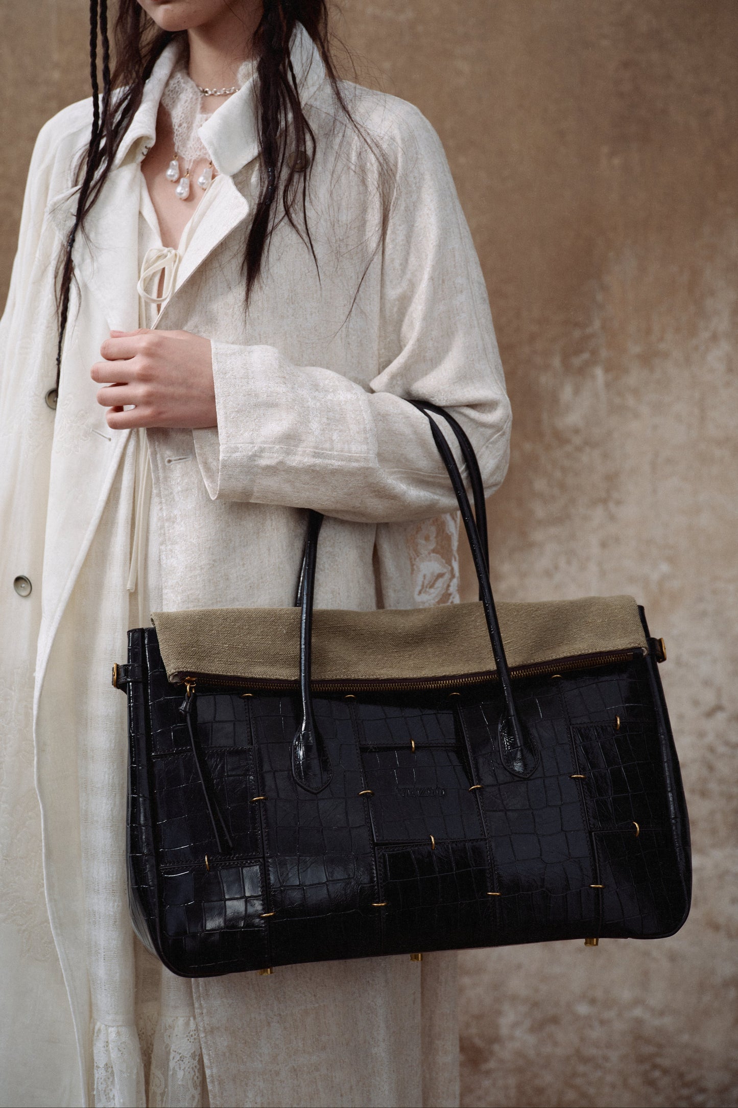 Dark Brown Boston Bag(Large)