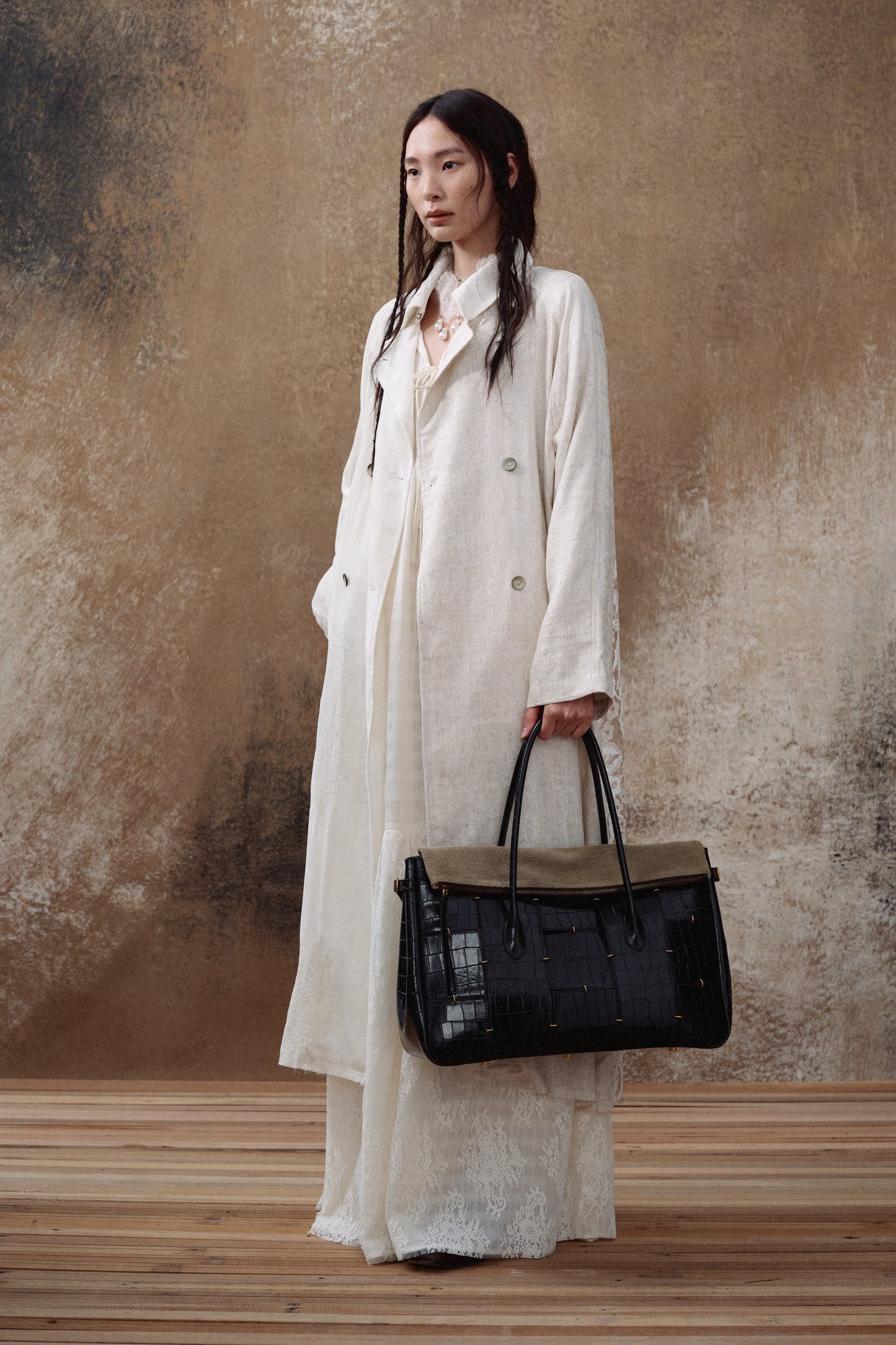 Dark Brown Boston Bag(Large)