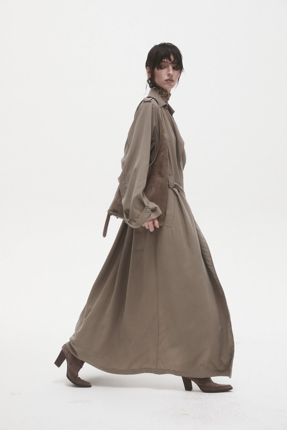 Vintage Belted Trench Coat