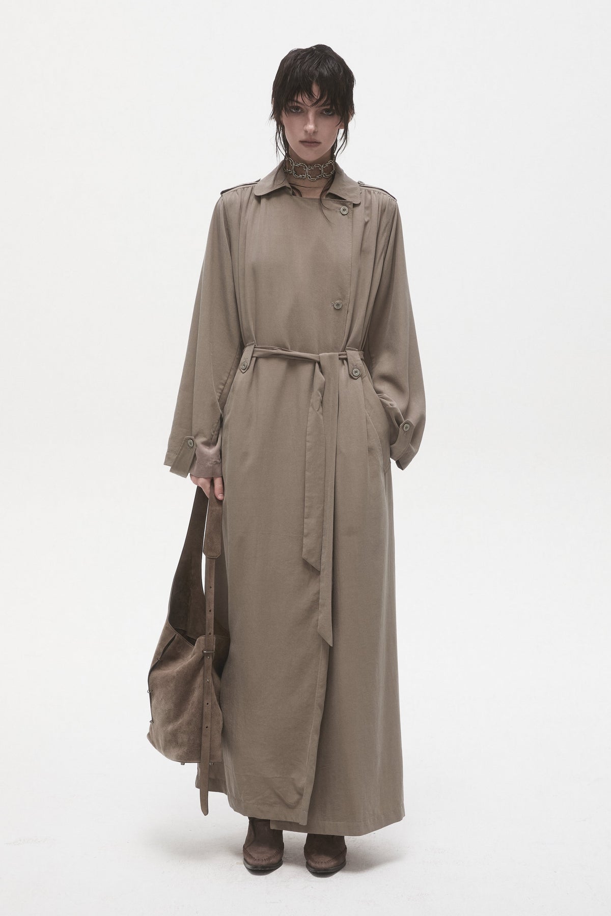 Vintage Belted Trench Coat