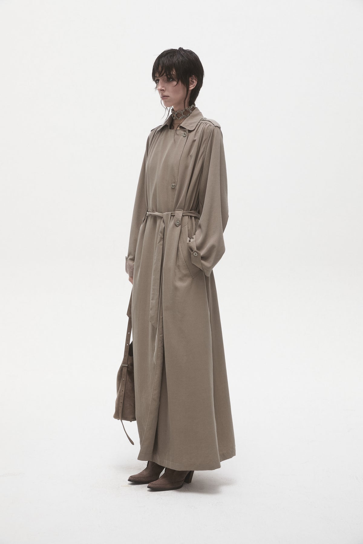 Vintage Belted Trench Coat