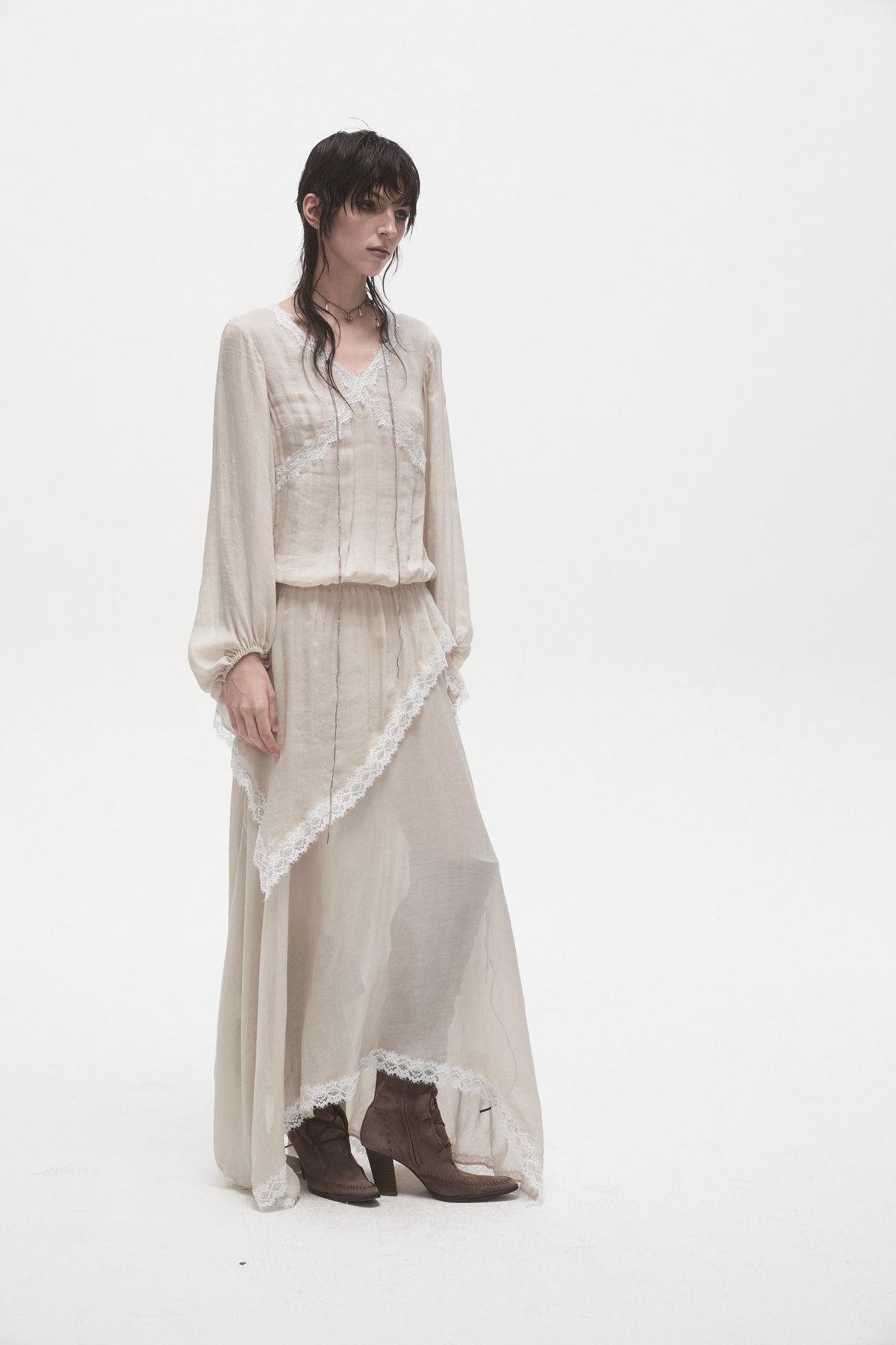 Layered Lace Maxi Dress