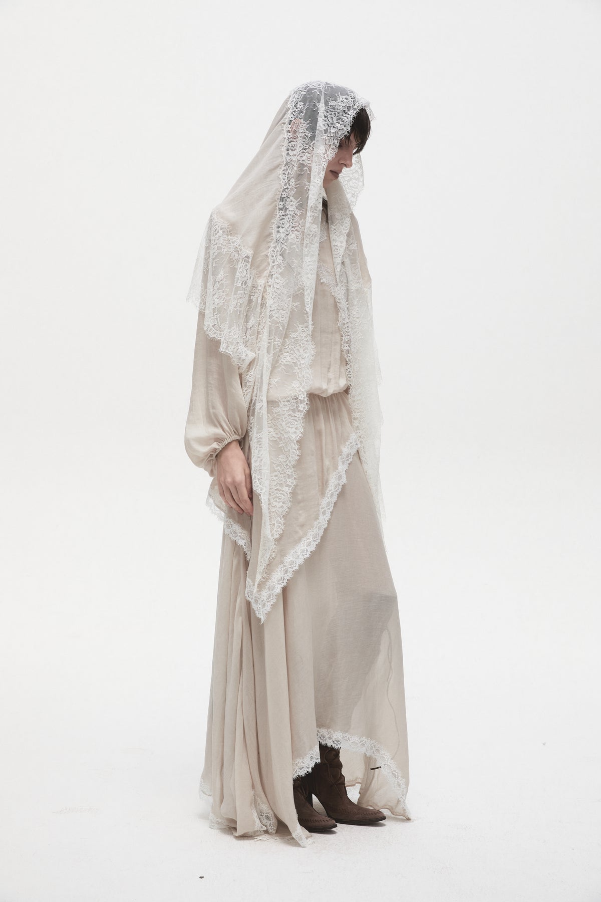 Layered Lace Maxi Dress